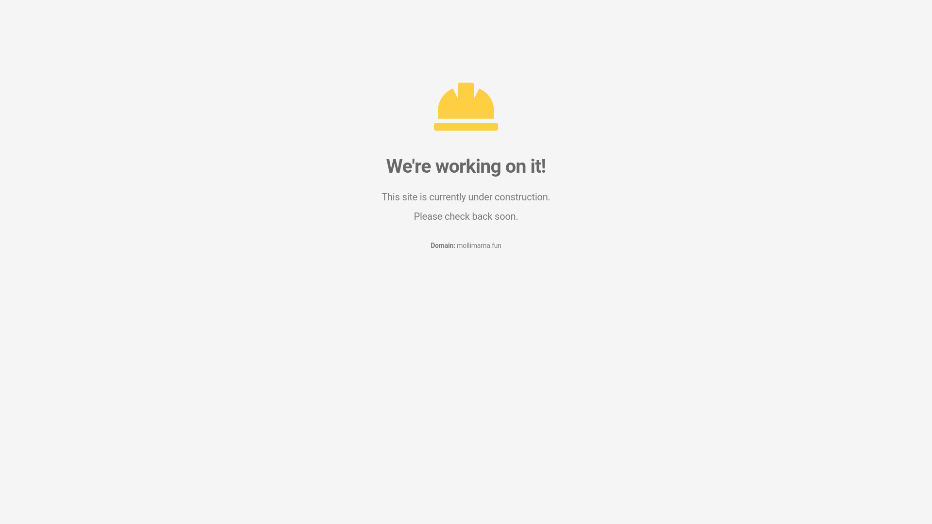 website screenshot of https://mollimama.fun/