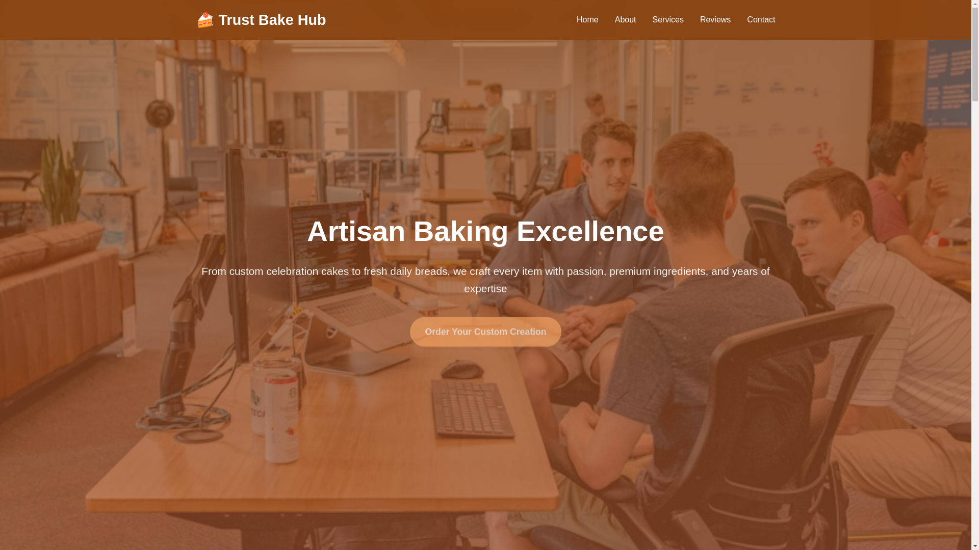 website screenshot of https://trustbakehub.cyou/