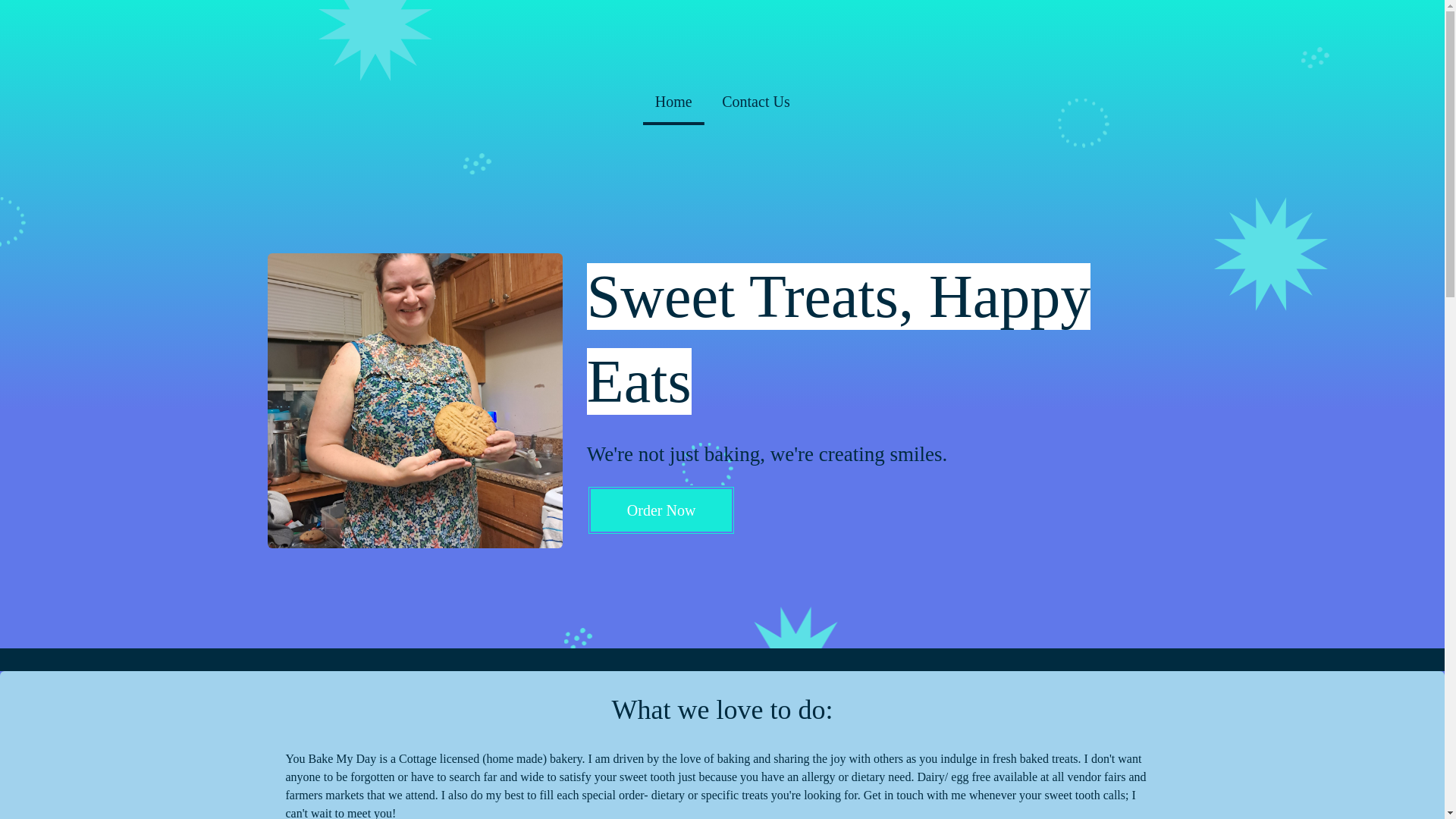website screenshot of https://youbakemyday.co/