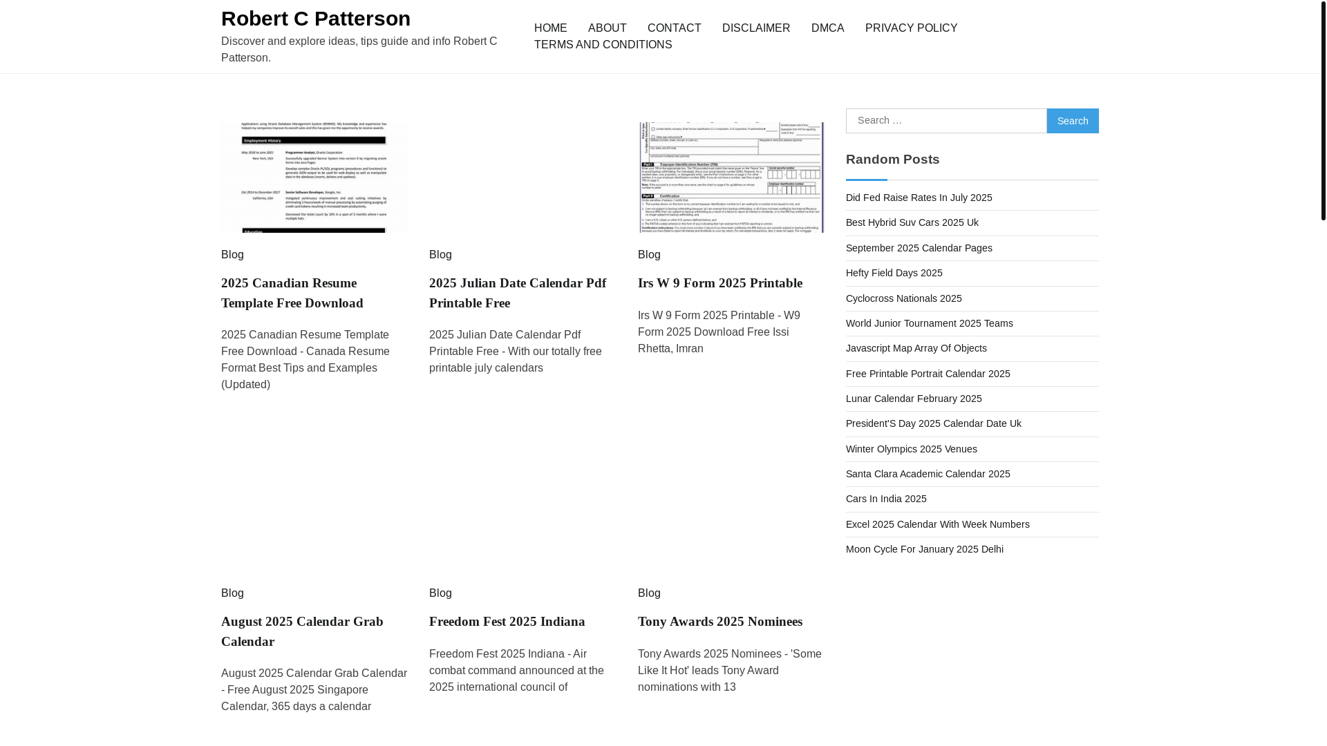 website screenshot of https://robertcpattersonj.pages.dev/