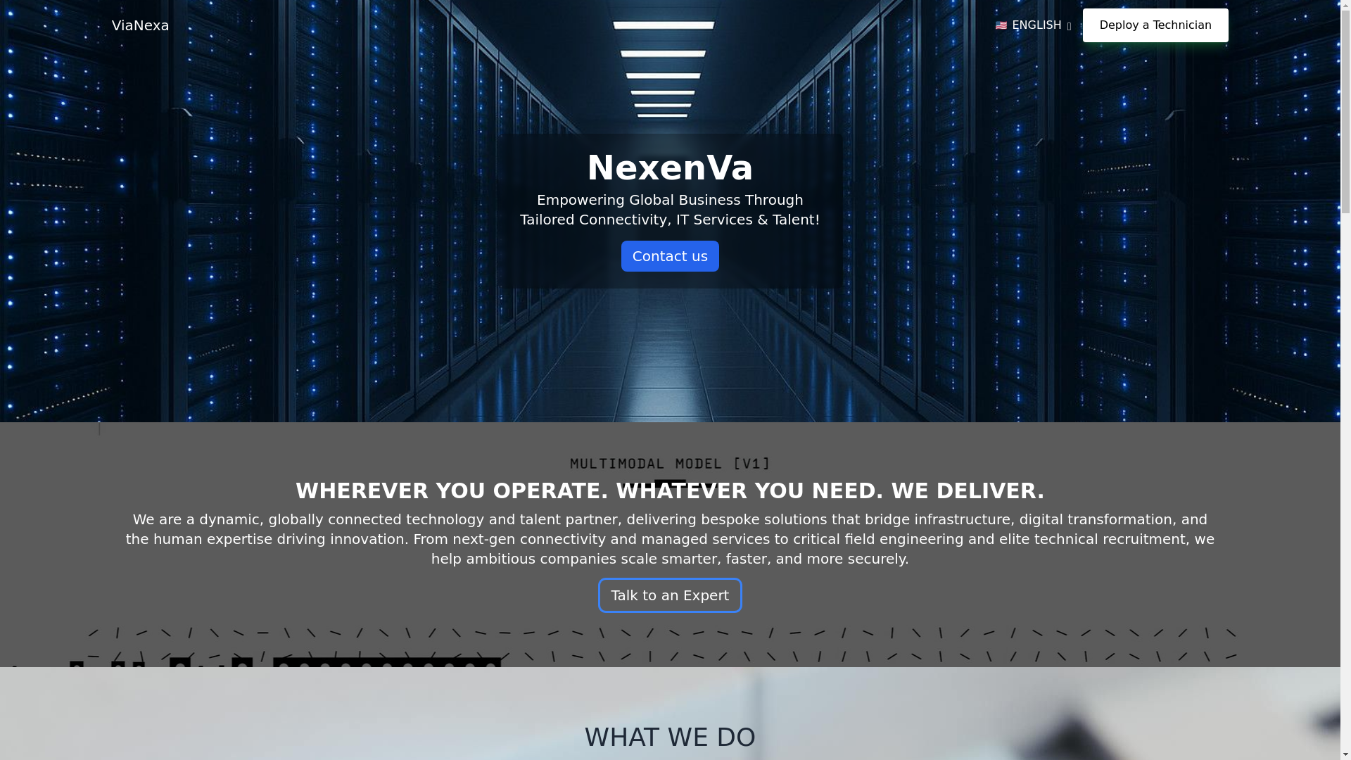 website screenshot of https://nexenva.com/