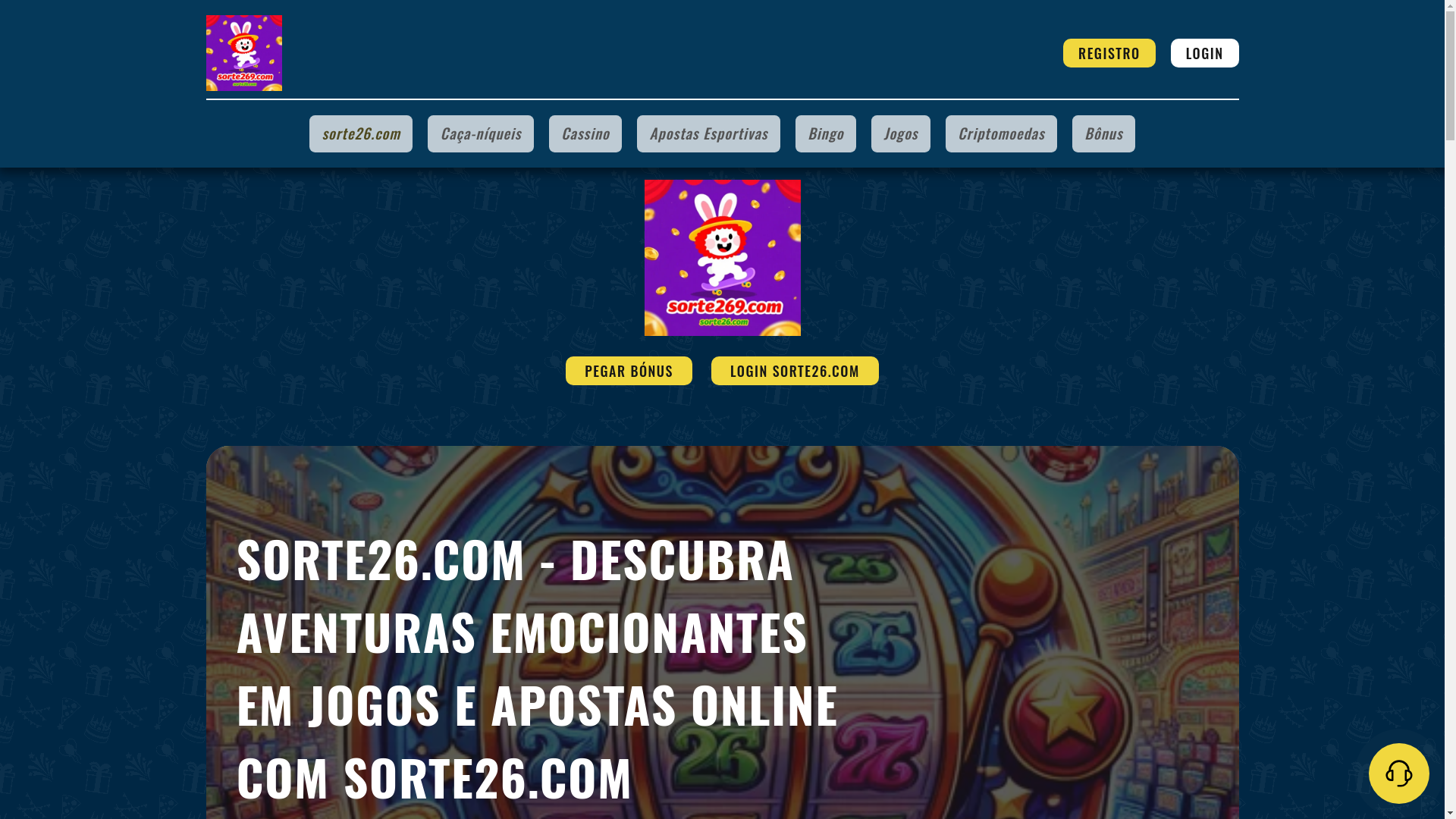 website screenshot of https://sorte269.com/