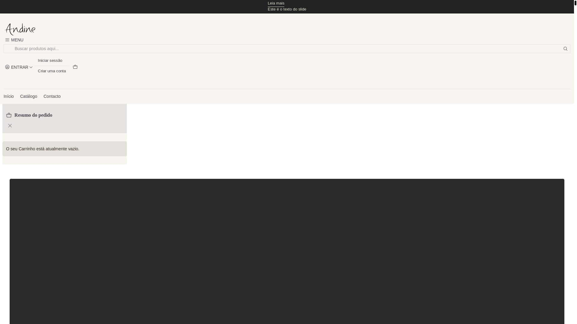 website screenshot of https://lojaandine.com/