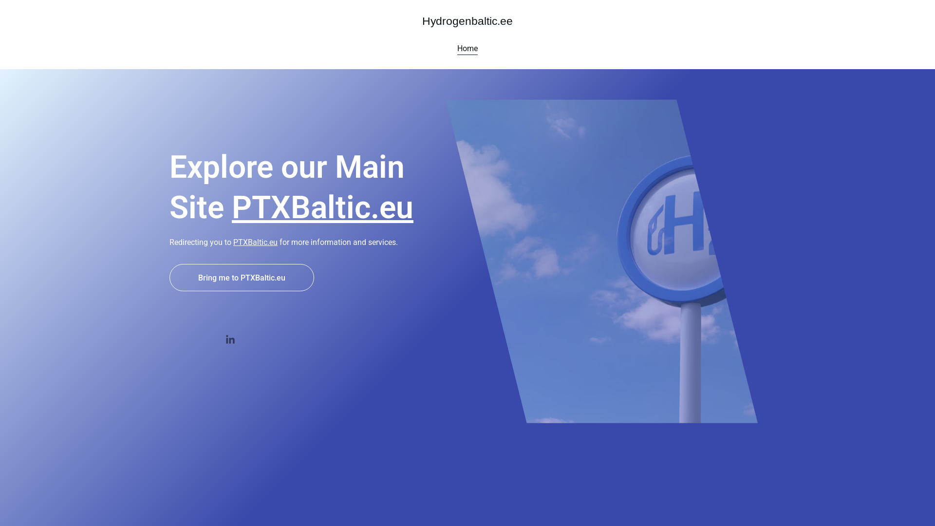 website screenshot of https://hydrogenbaltic.ee/