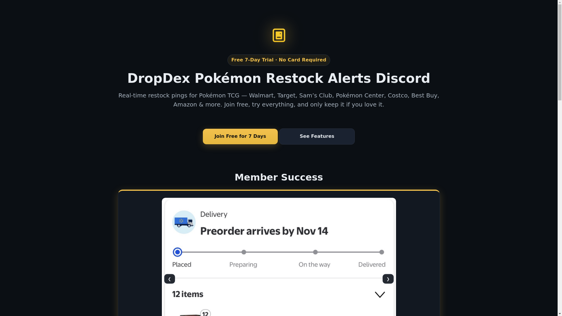 website screenshot of https://dropdexsite.pages.dev/