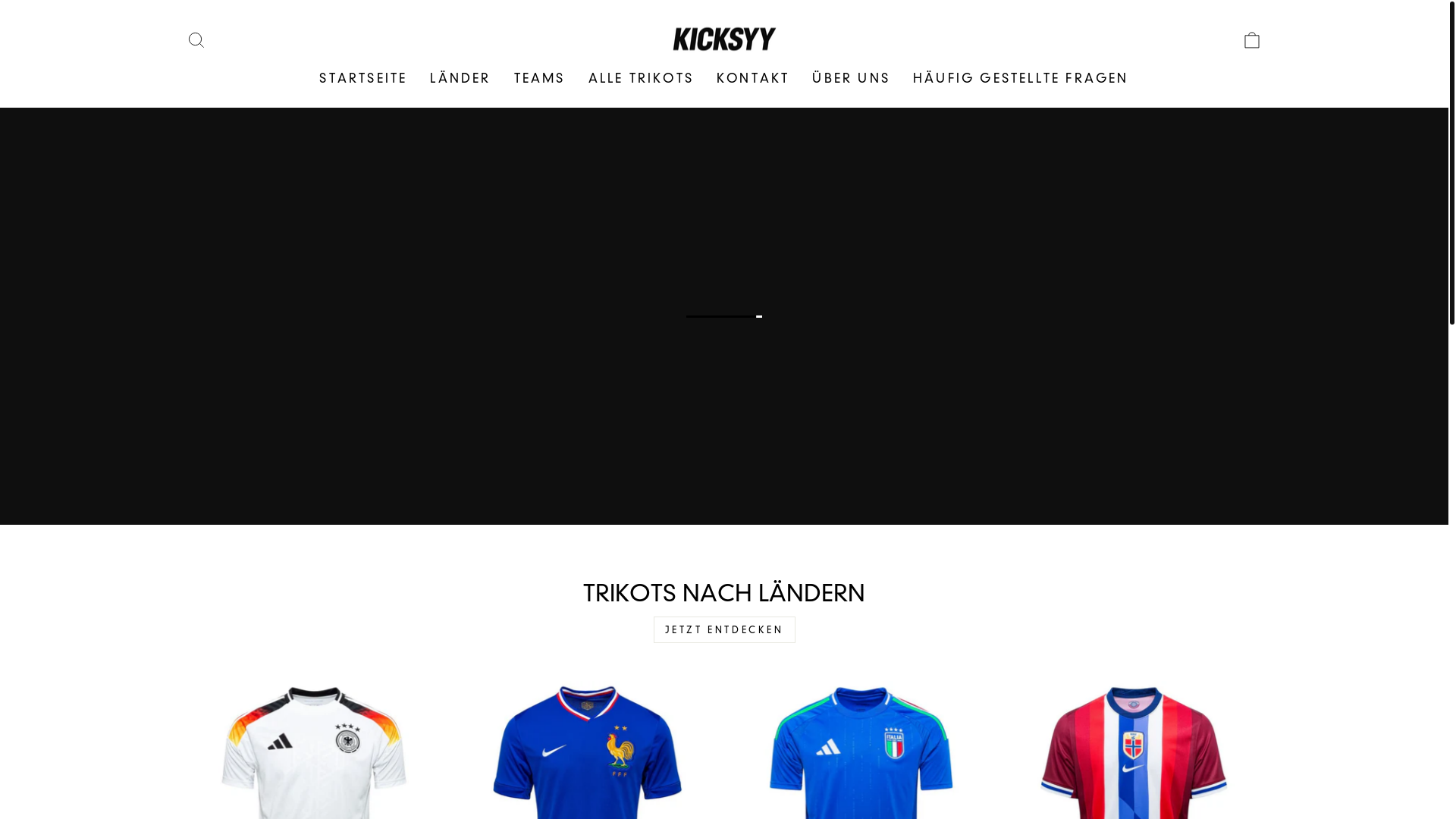 website screenshot of https://kicksyy.de/