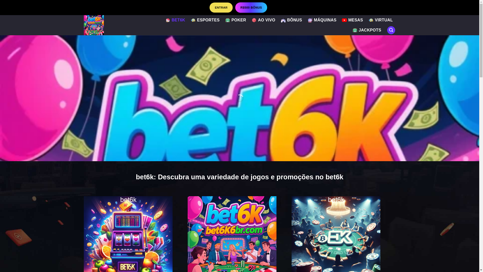 website screenshot of https://bet6k6br.com/