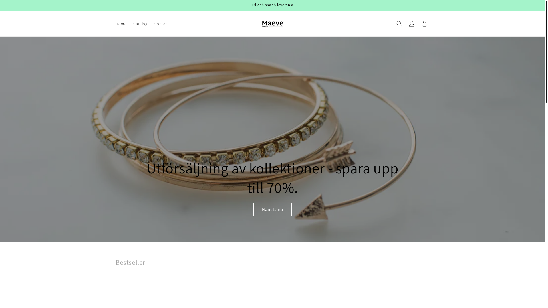 website screenshot of https://maeve-designs.com/