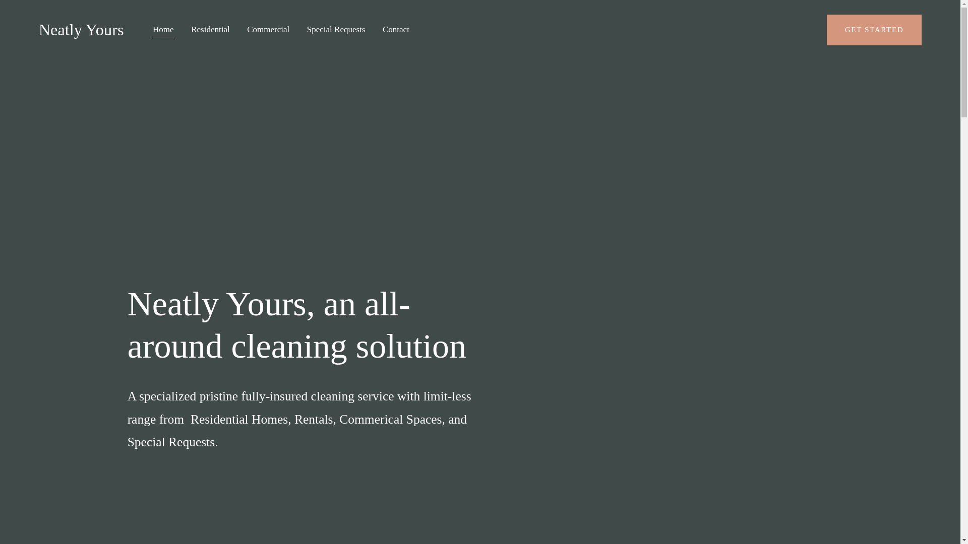 website screenshot of https://neatlycleaningsvcs.com/
