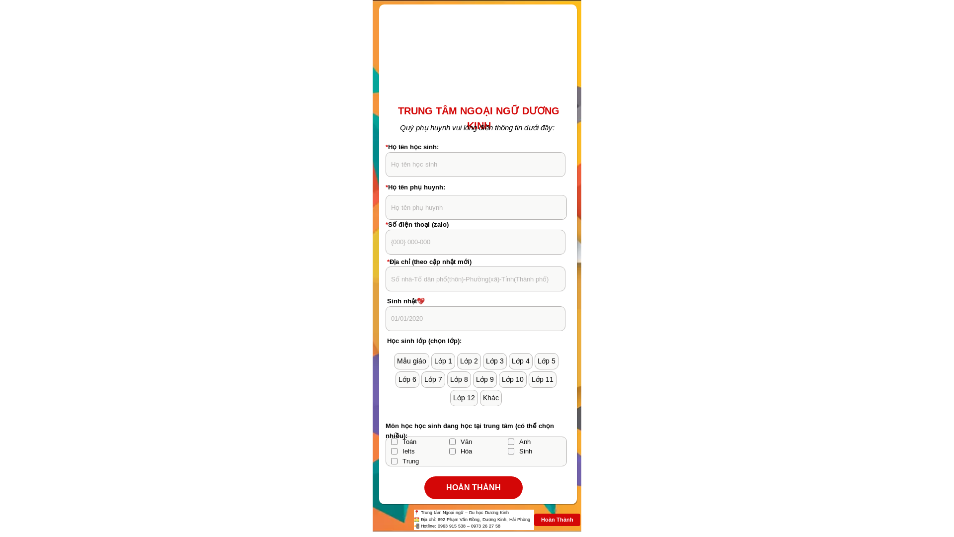 website screenshot of https://ngoainguduongkinh.click/