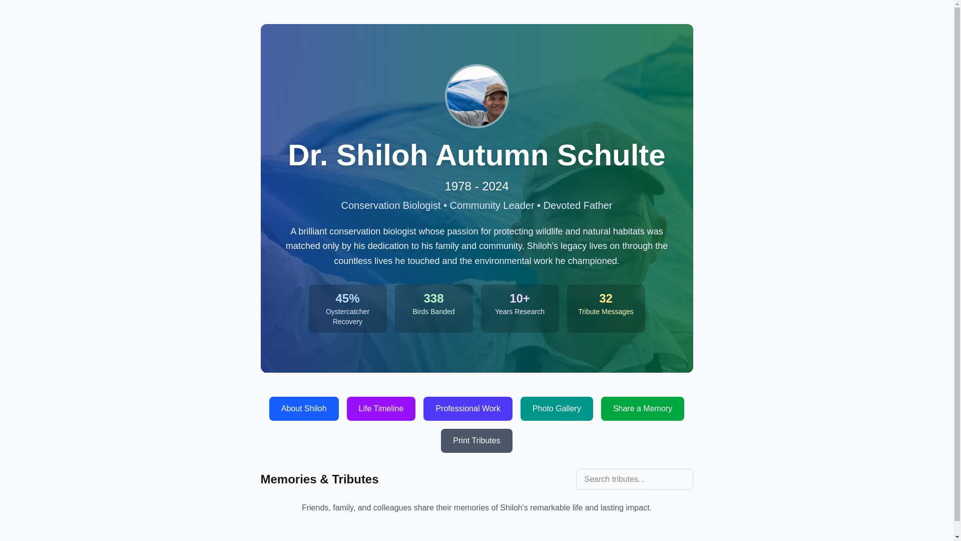 website screenshot of https://shiloharchives.com/
