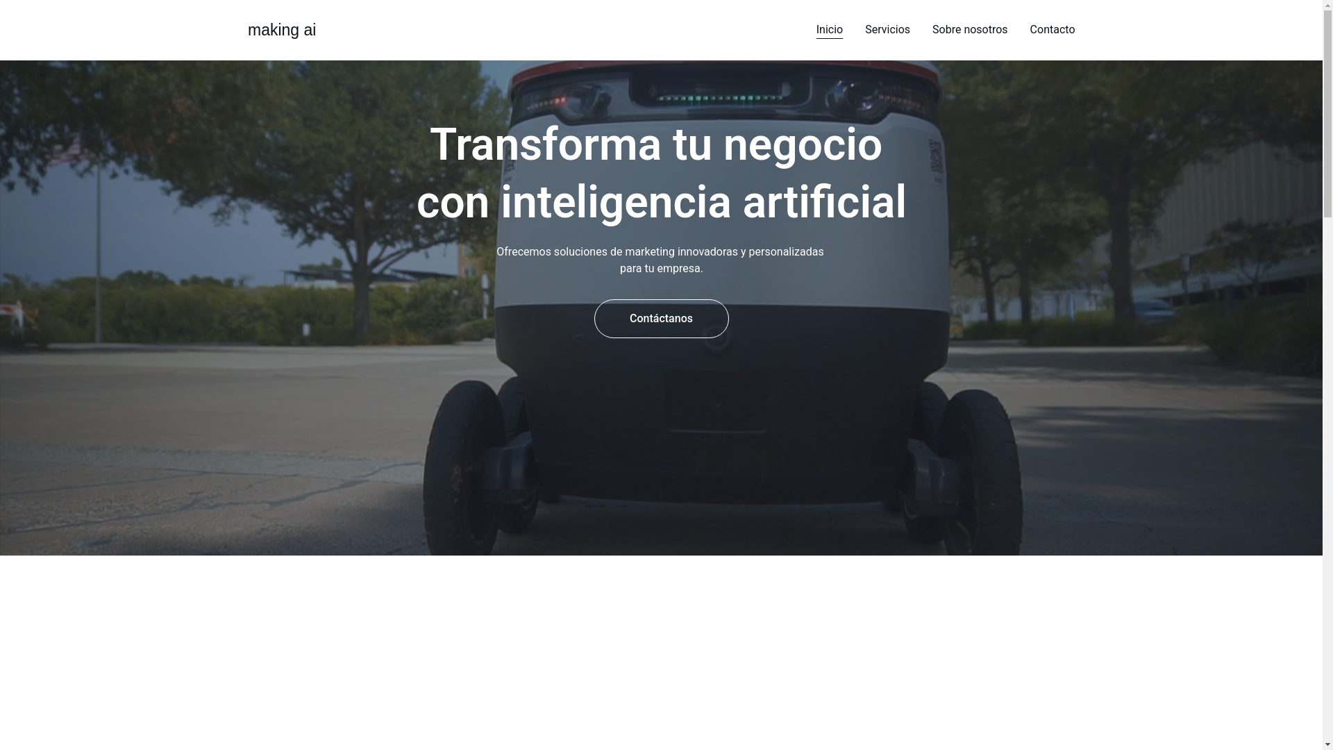 website screenshot of https://makingai.es/