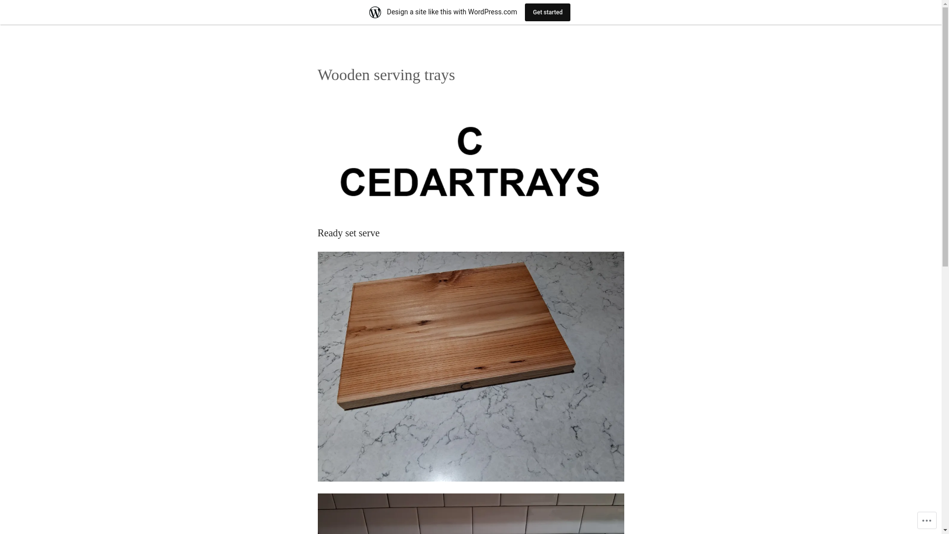 website screenshot of https://cedartrays.com/