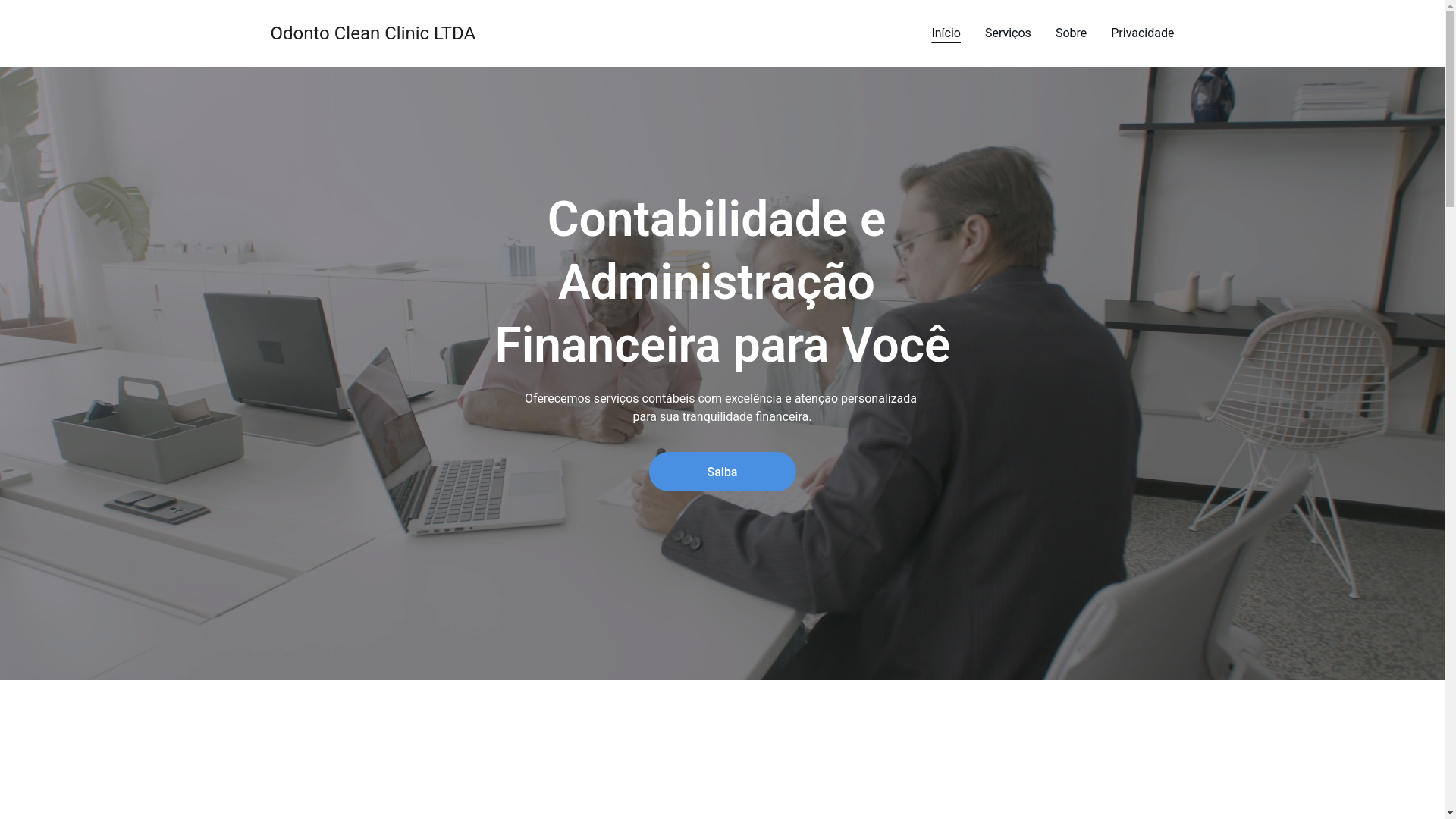 website screenshot of https://odontocleanclinicltda.shop/