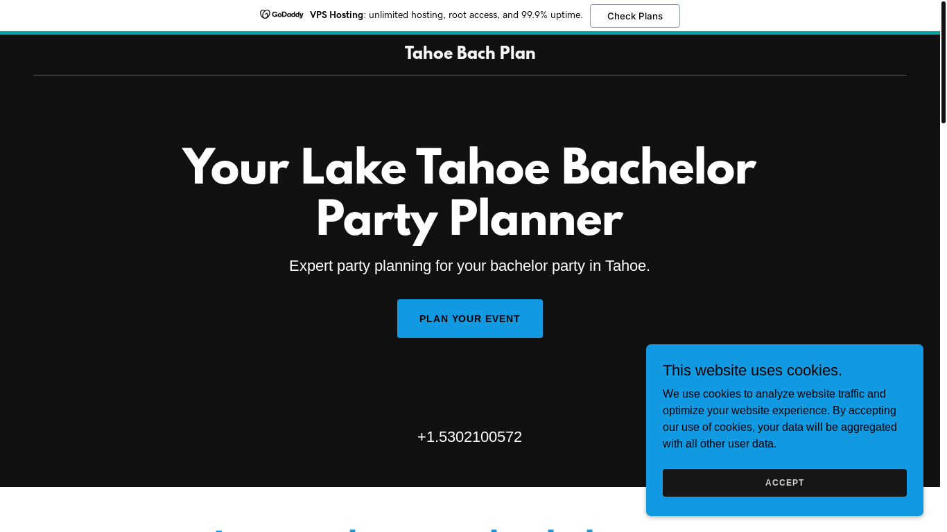 website screenshot of https://tahoebachplan.com/