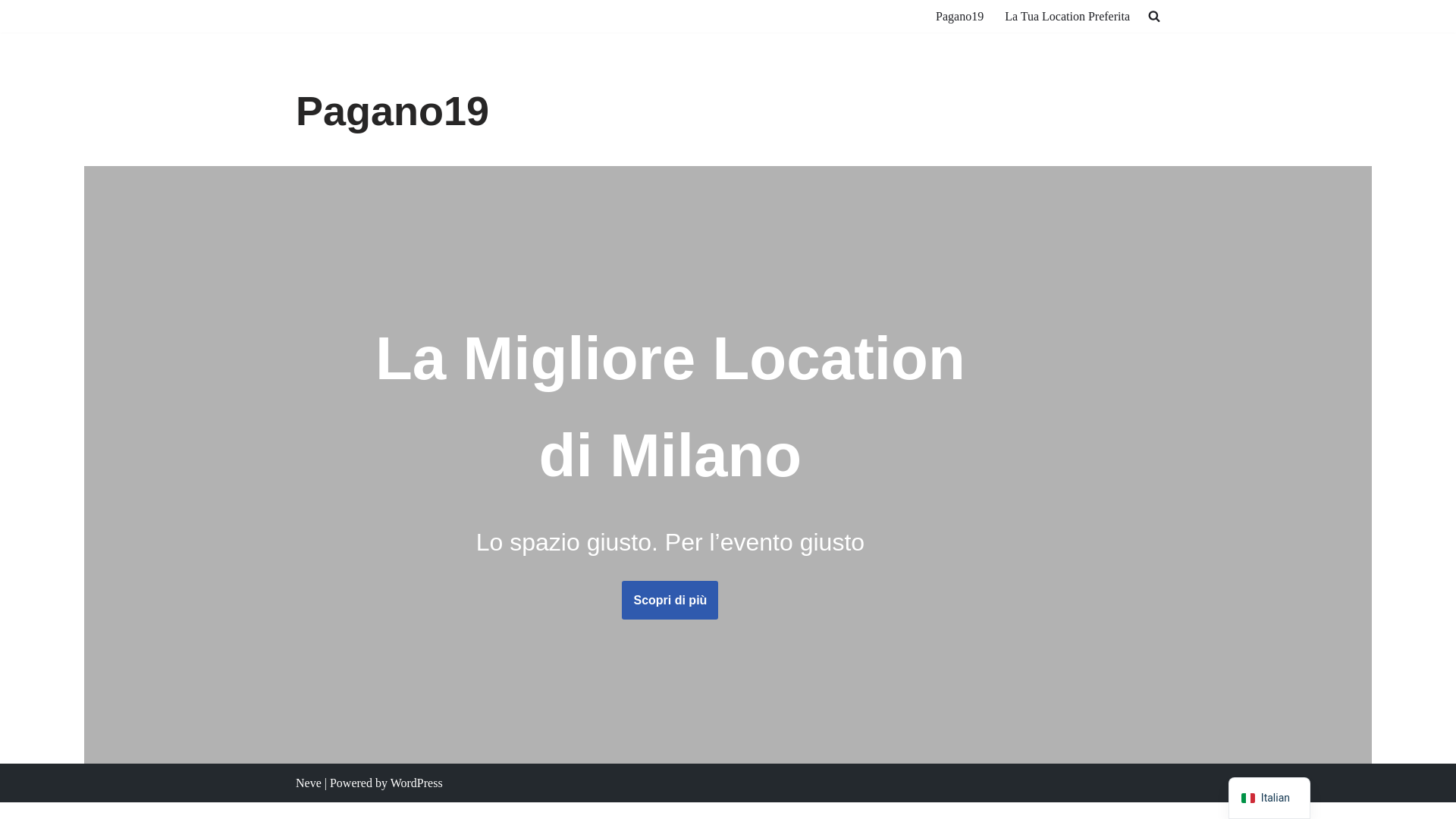 website screenshot of https://milanocentroeventi.it/