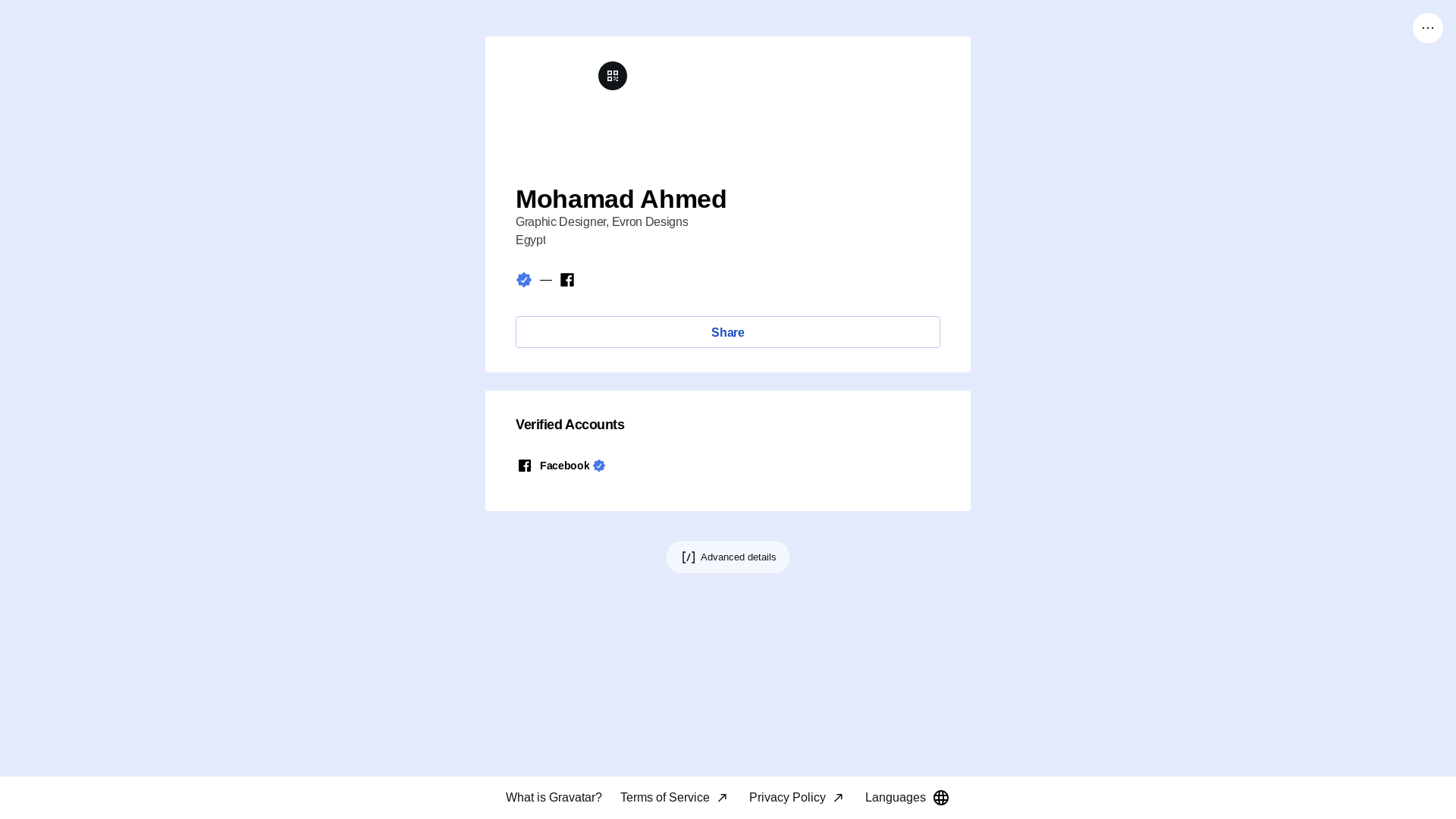 website screenshot of https://mohamadahmed.link/