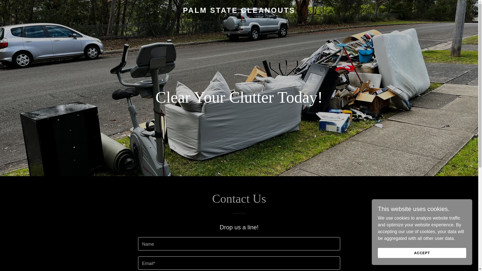 website screenshot of https://palmstatecleanouts.com/