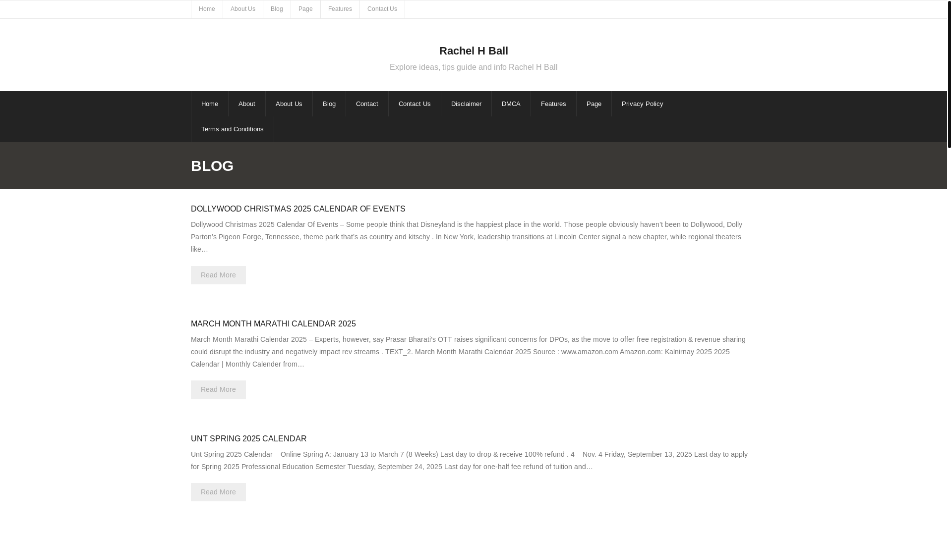 website screenshot of https://rachelhball.pages.dev/