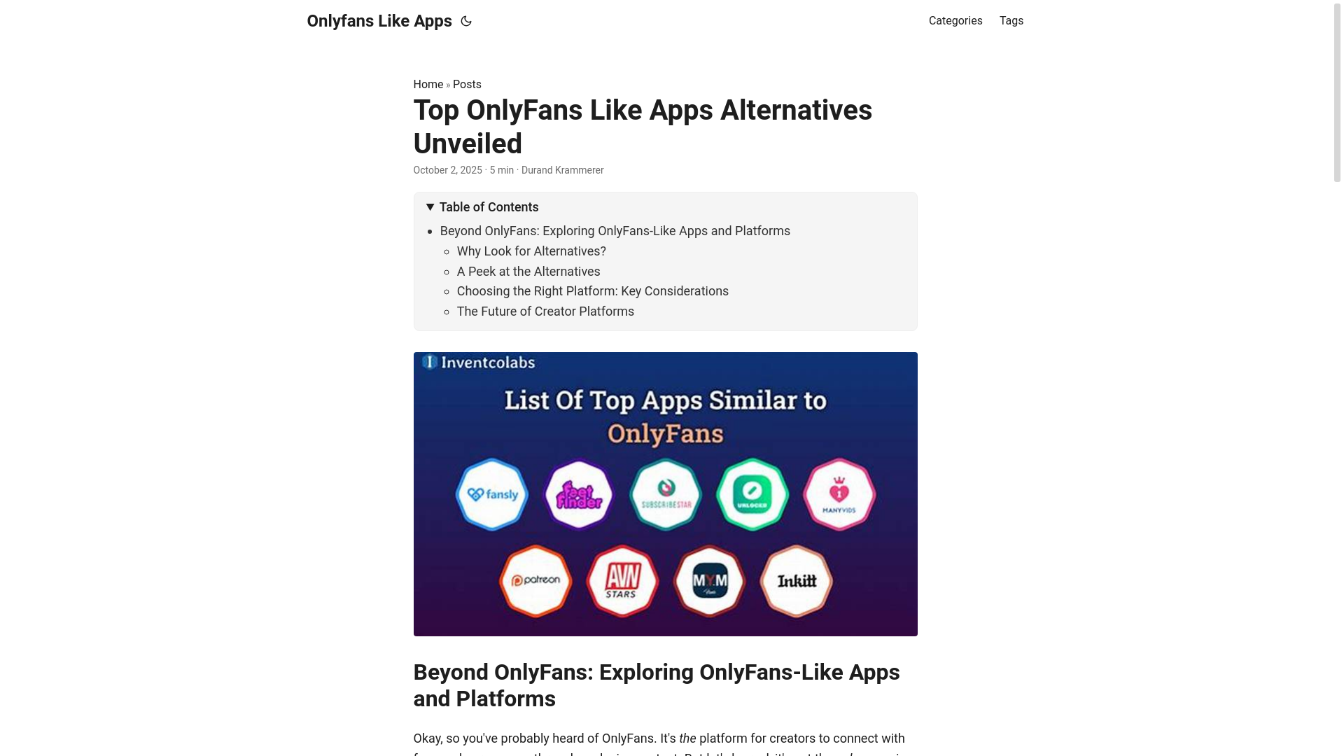 website screenshot of https://onlyfans-like-apps.pages.dev/