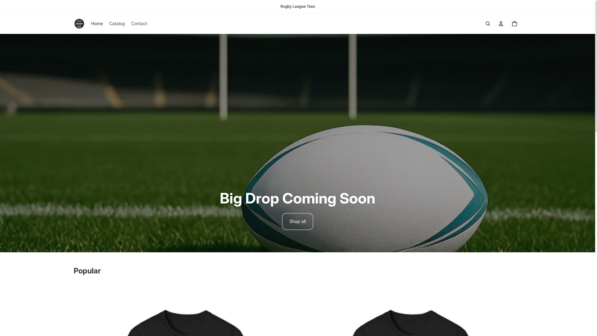 website screenshot of https://aussportcore.com/