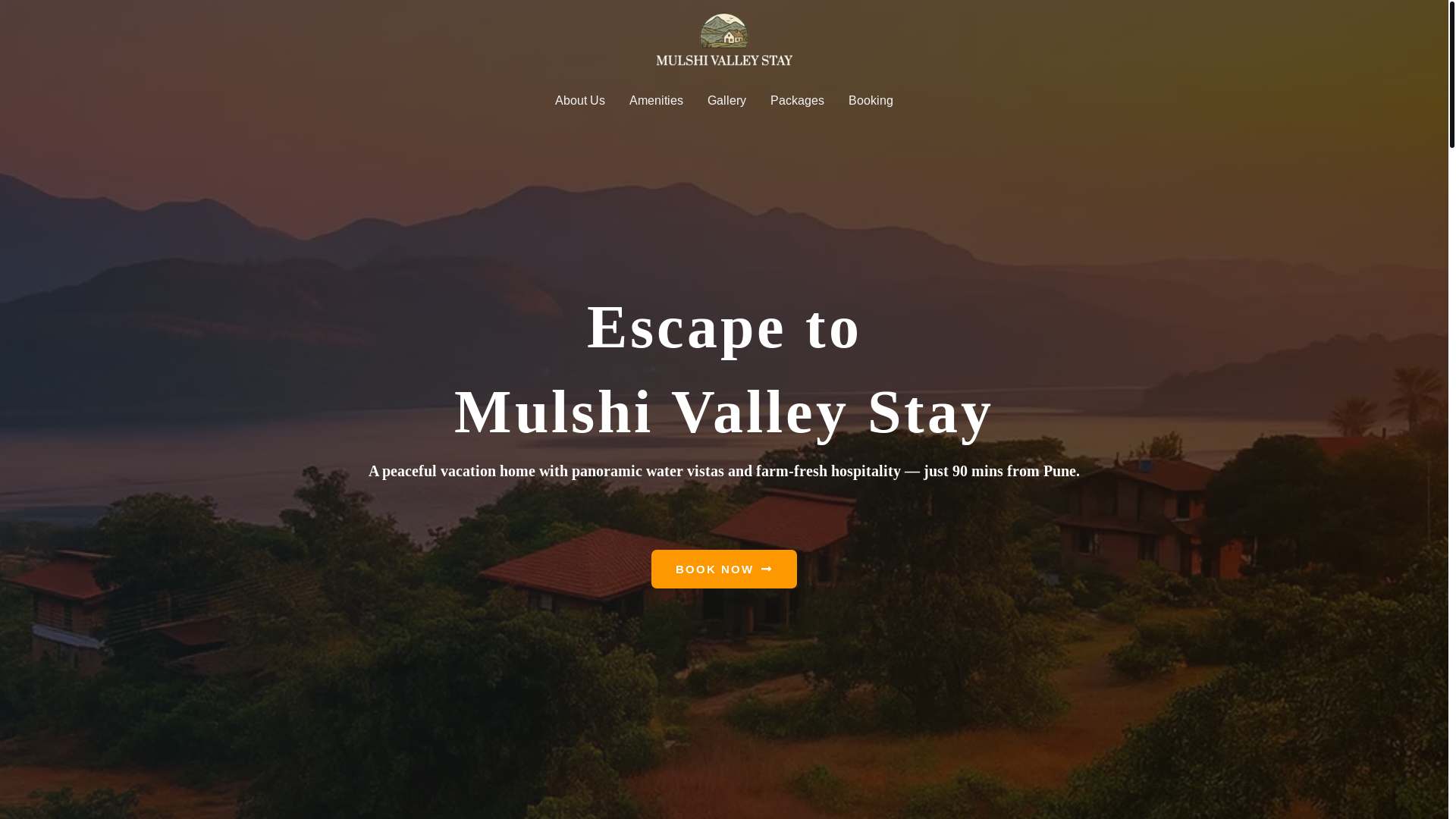 website screenshot of https://mulshivalleystay.in/