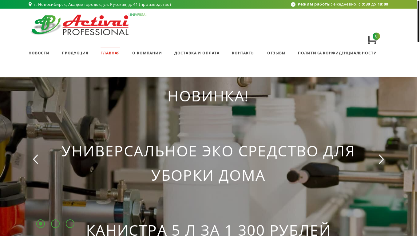 website screenshot of https://activaiprofessional.ru/