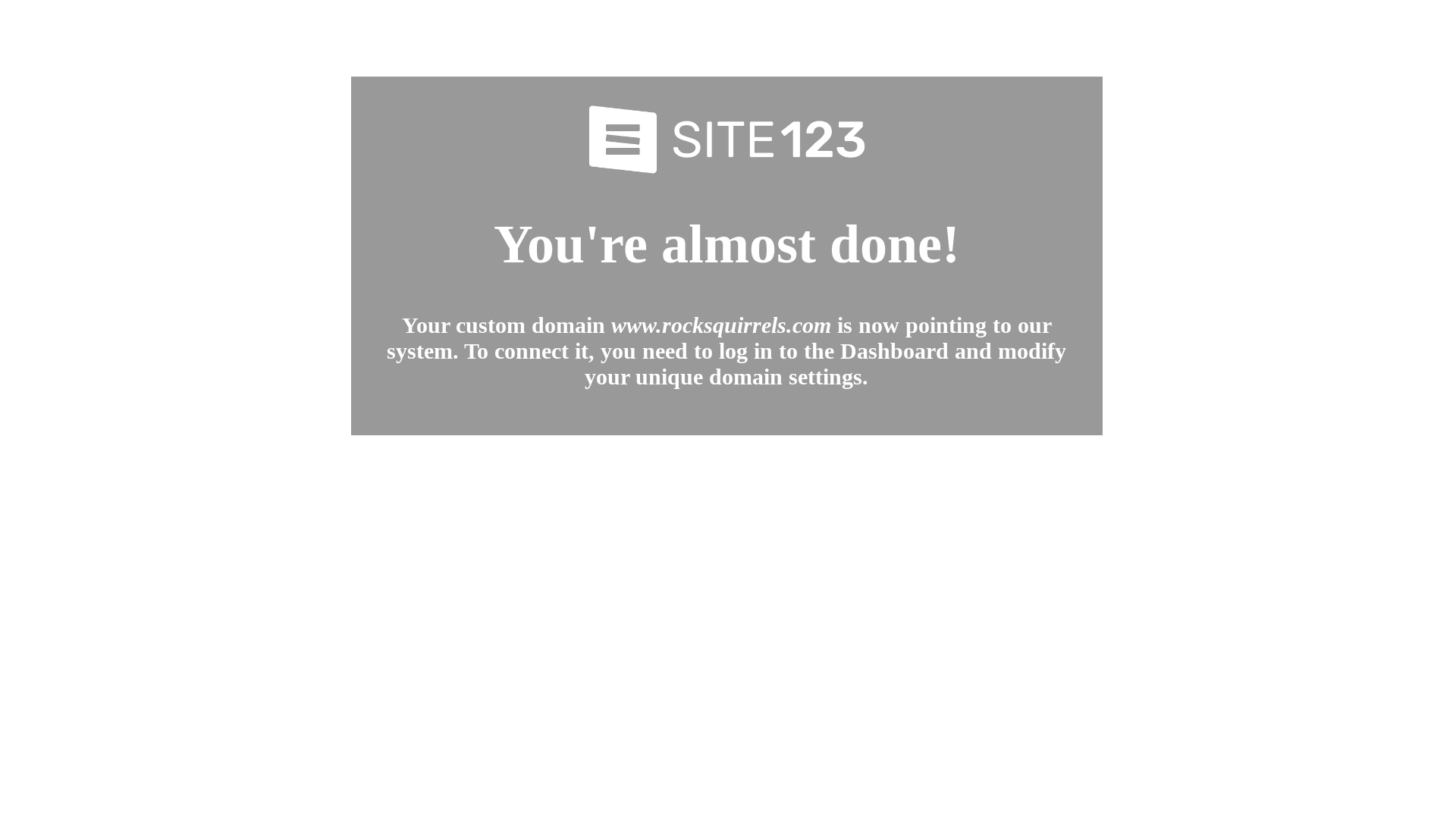 website screenshot of https://rocksquirrels.com/
