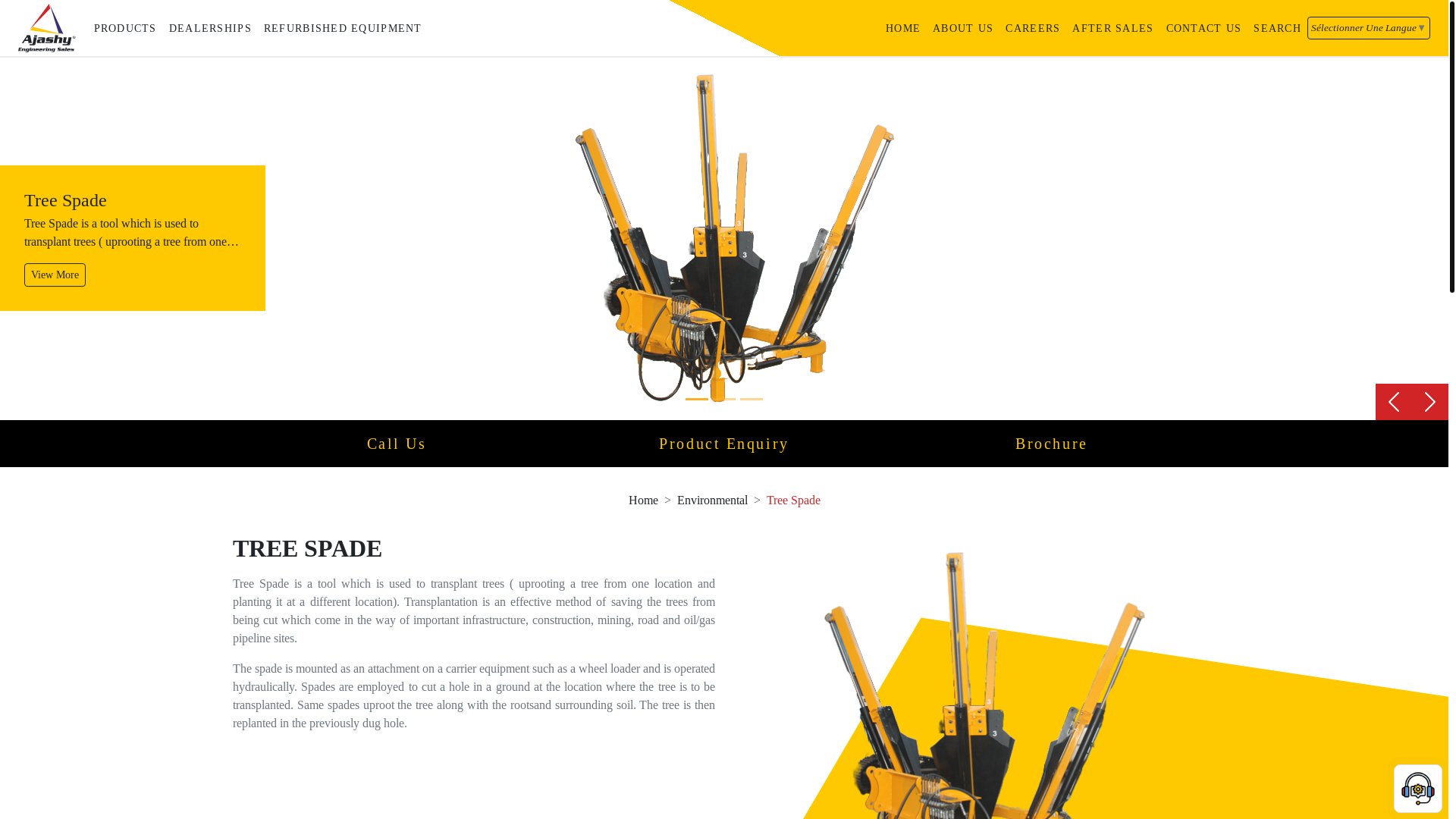 website screenshot of https://treetransplant.in/