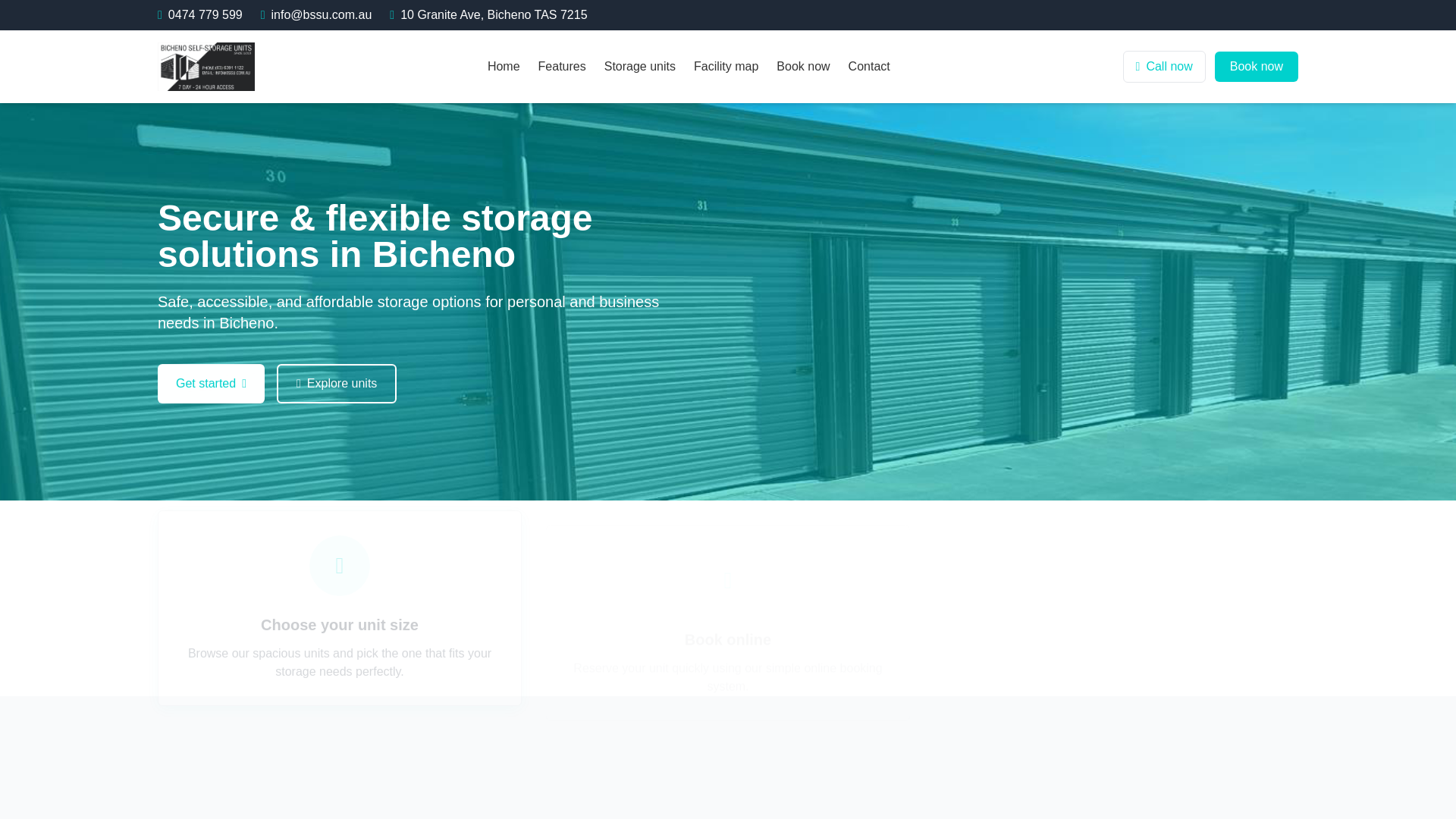 website screenshot of https://bichenoselfstorageunits.pages.dev/