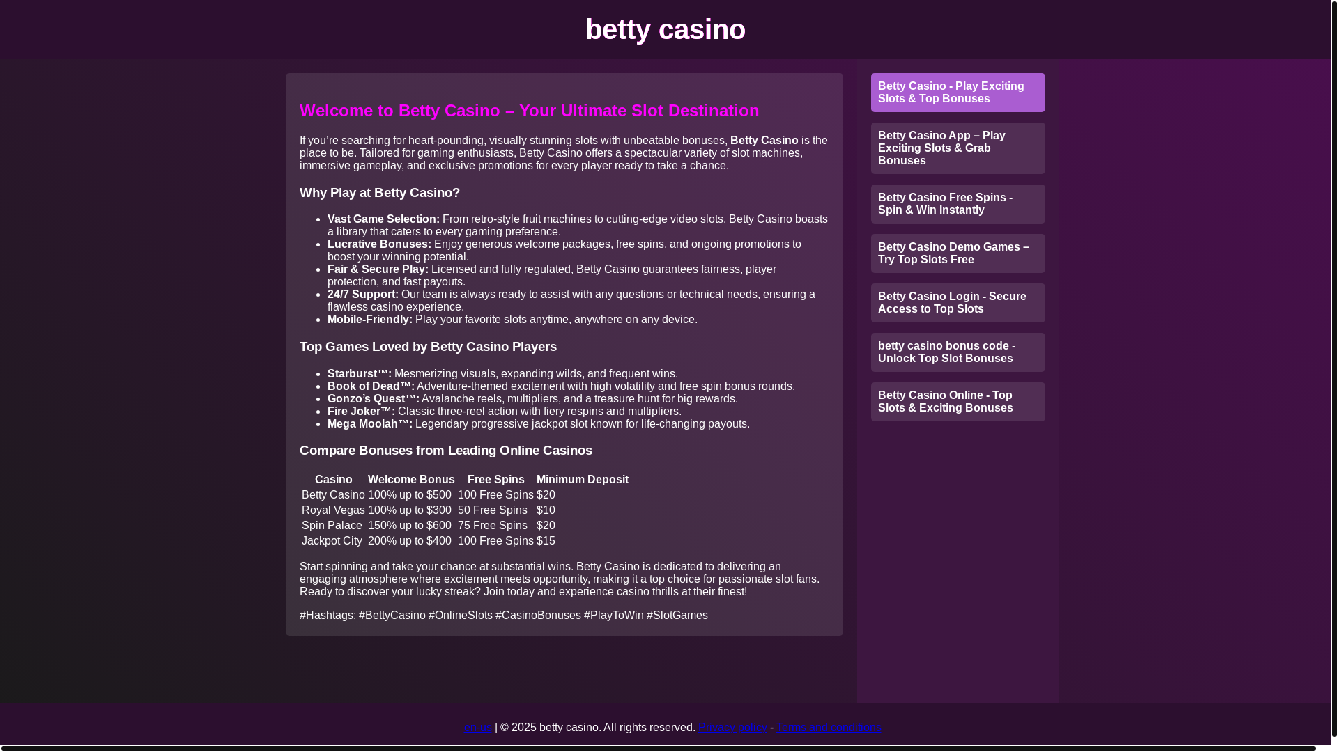 website screenshot of https://betty-casinombk.pages.dev/