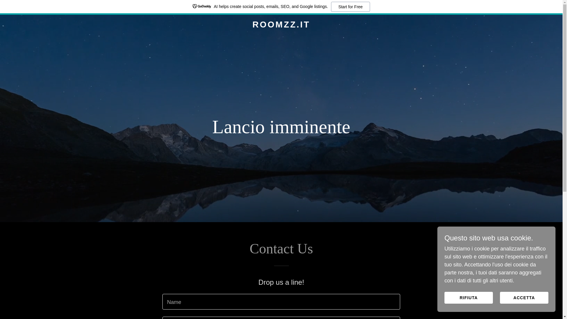 website screenshot of https://roomzz.it/
