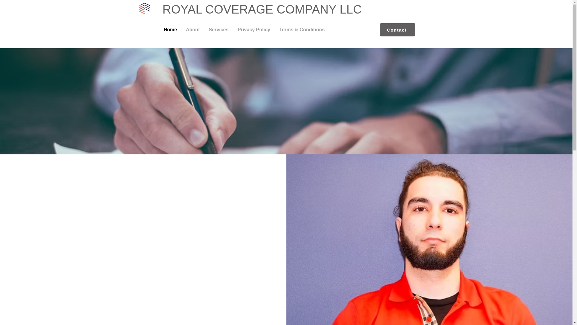 website screenshot of https://royalcoveragecompany.net/