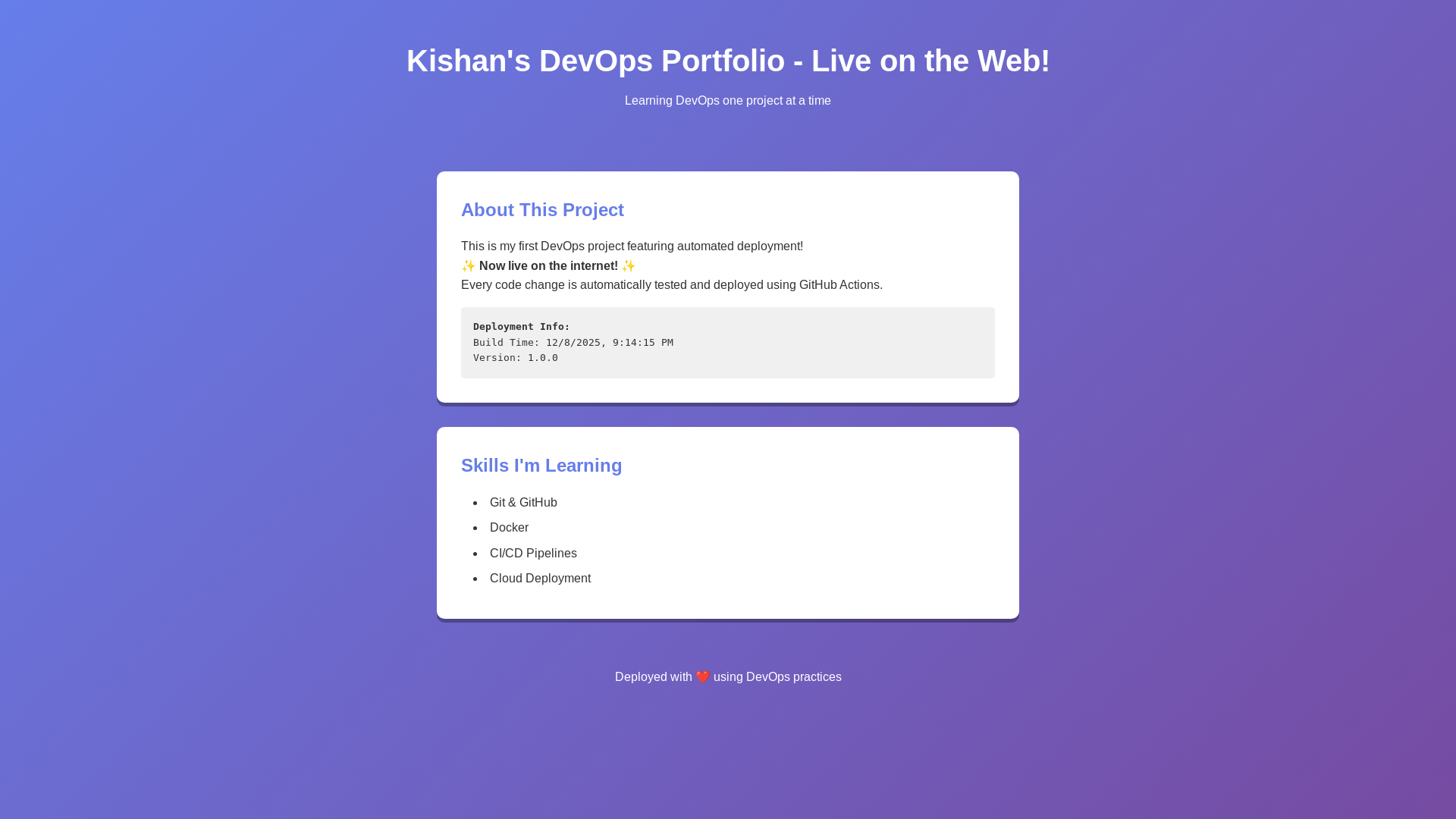 website screenshot of https://itopskishan.com/