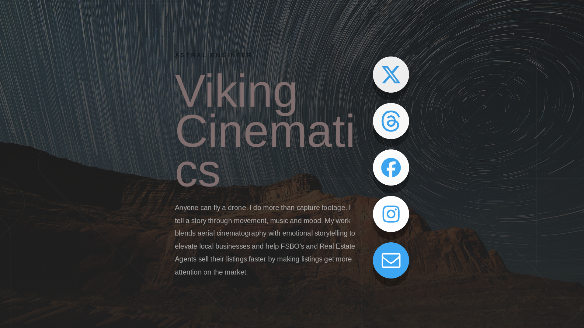 website screenshot of https://vikingcinematics.com/