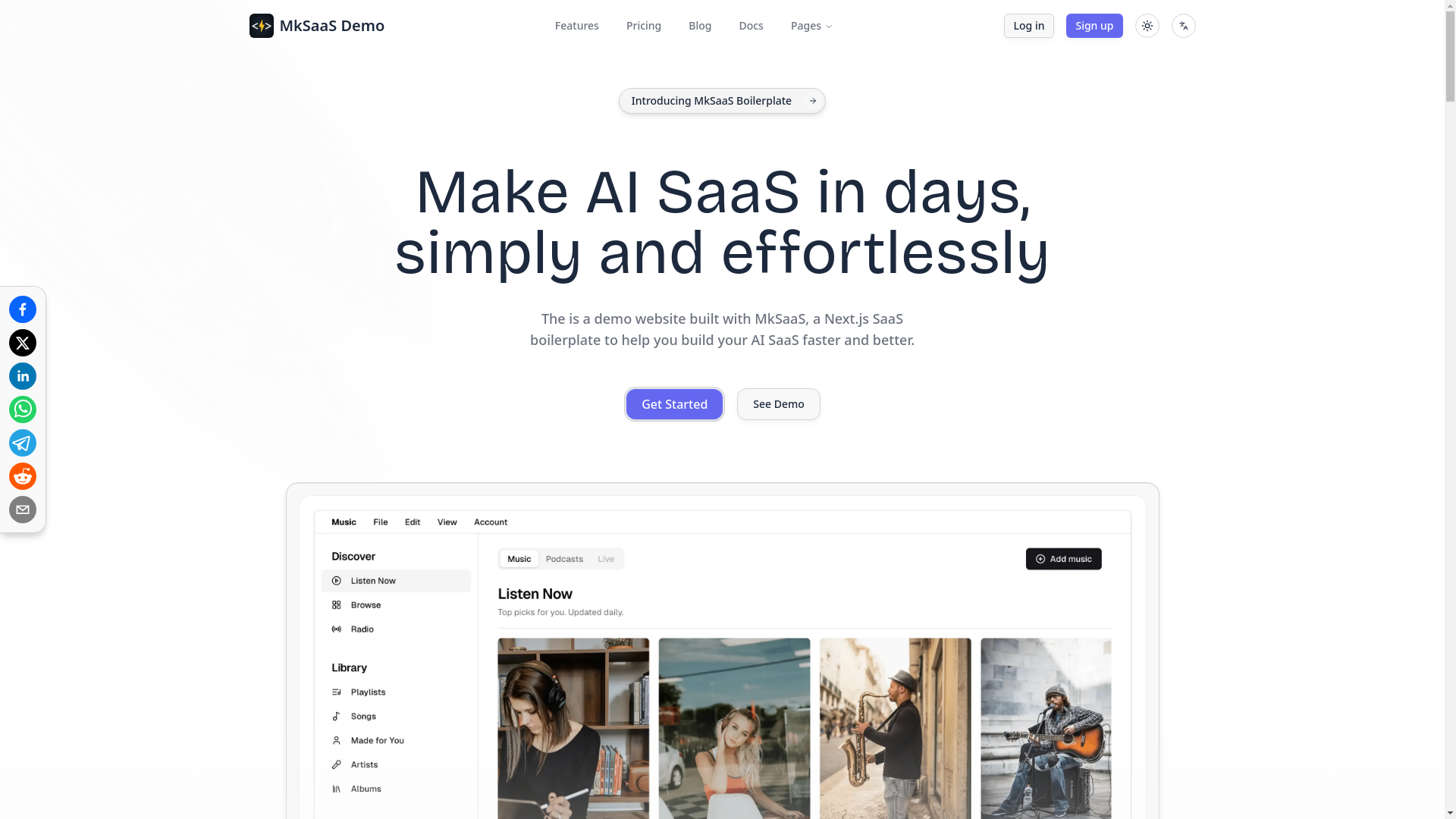 website screenshot of https://musick.pro/