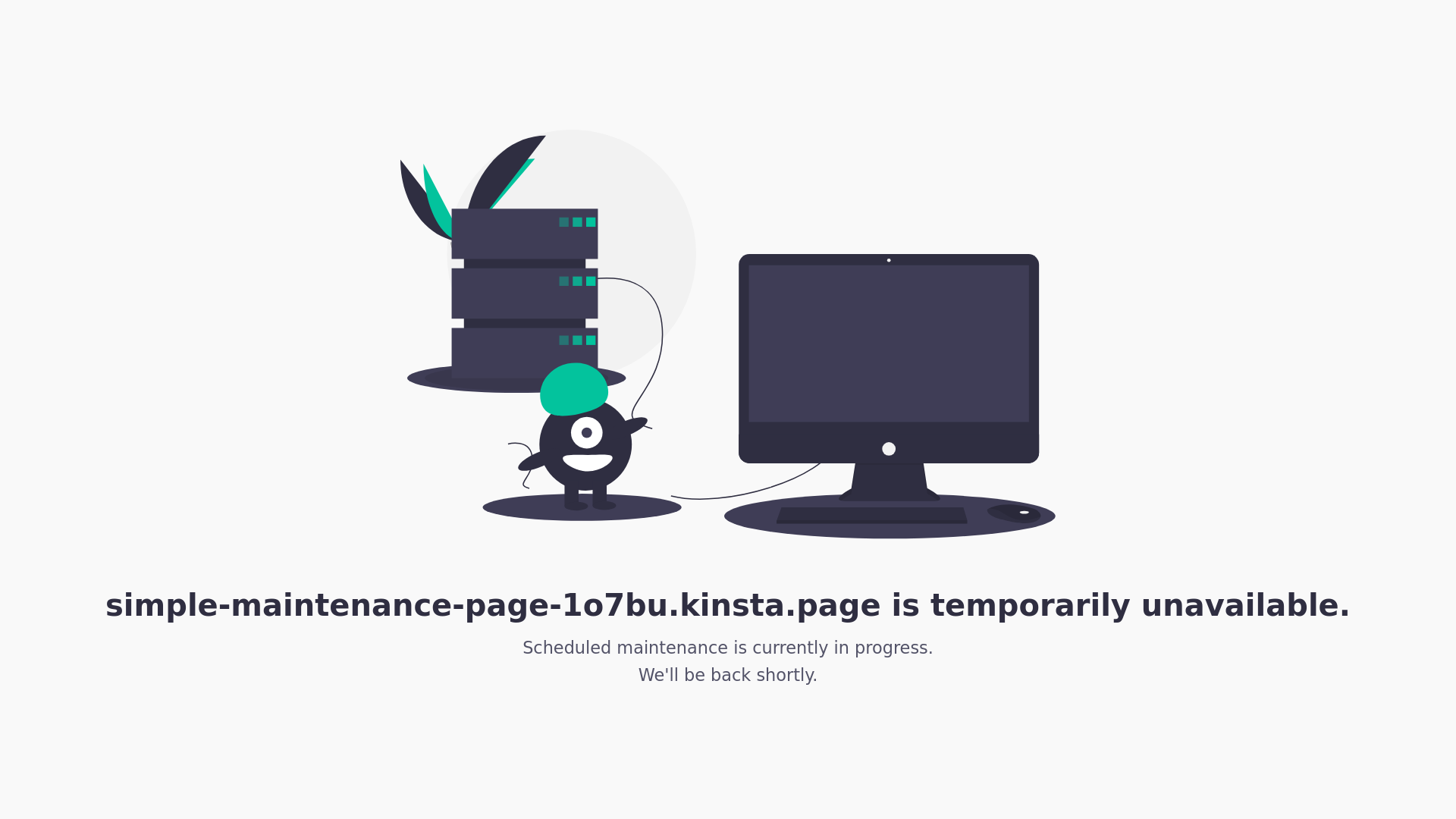 website screenshot of https://simple-maintenance-page-1o7bu.kinsta.page