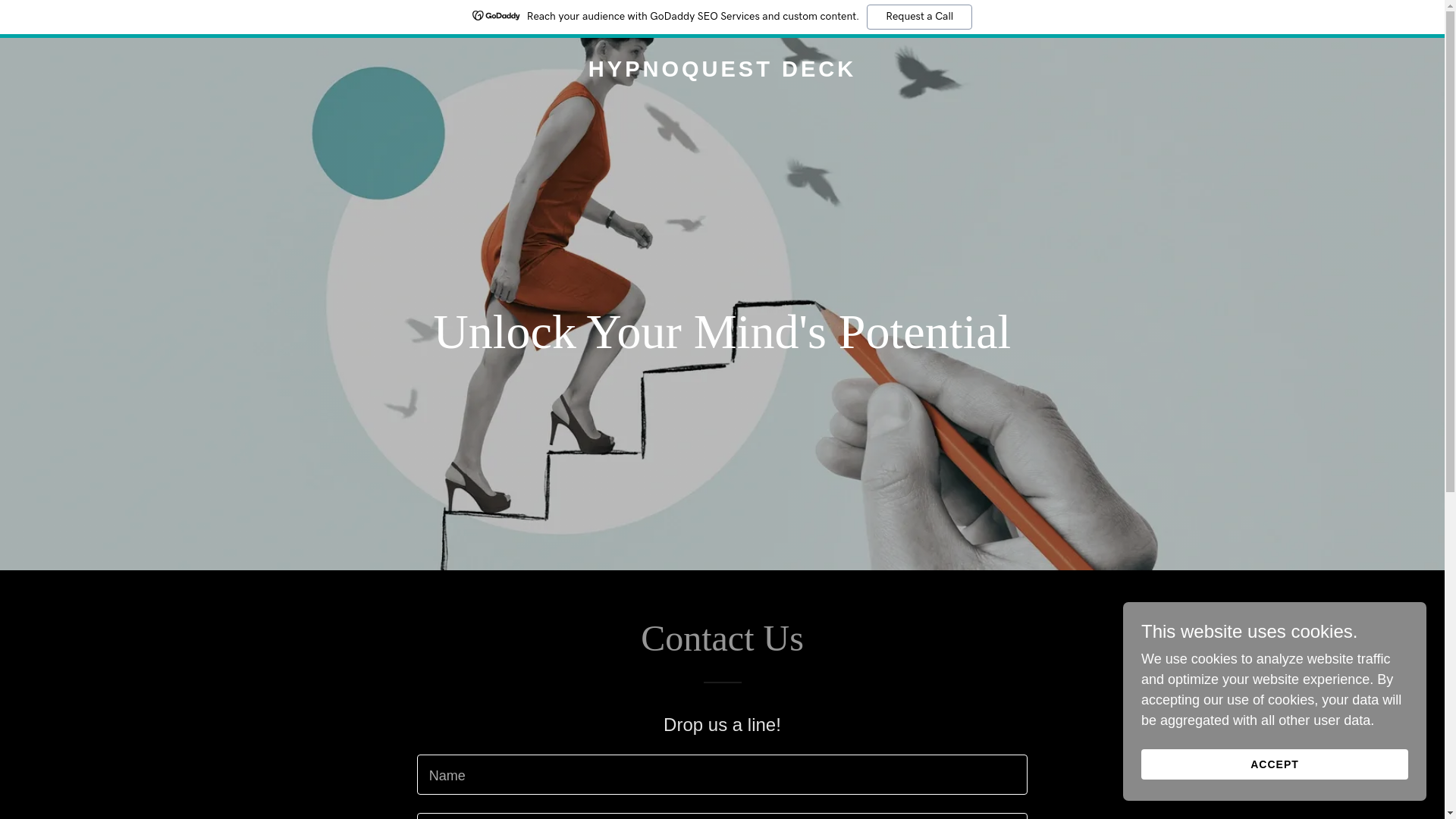 website screenshot of https://hypnoquestdeck.com/