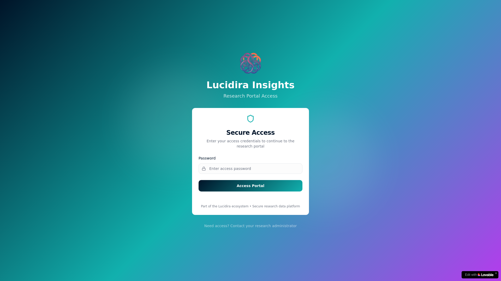 website screenshot of https://lucidirainsights.com/