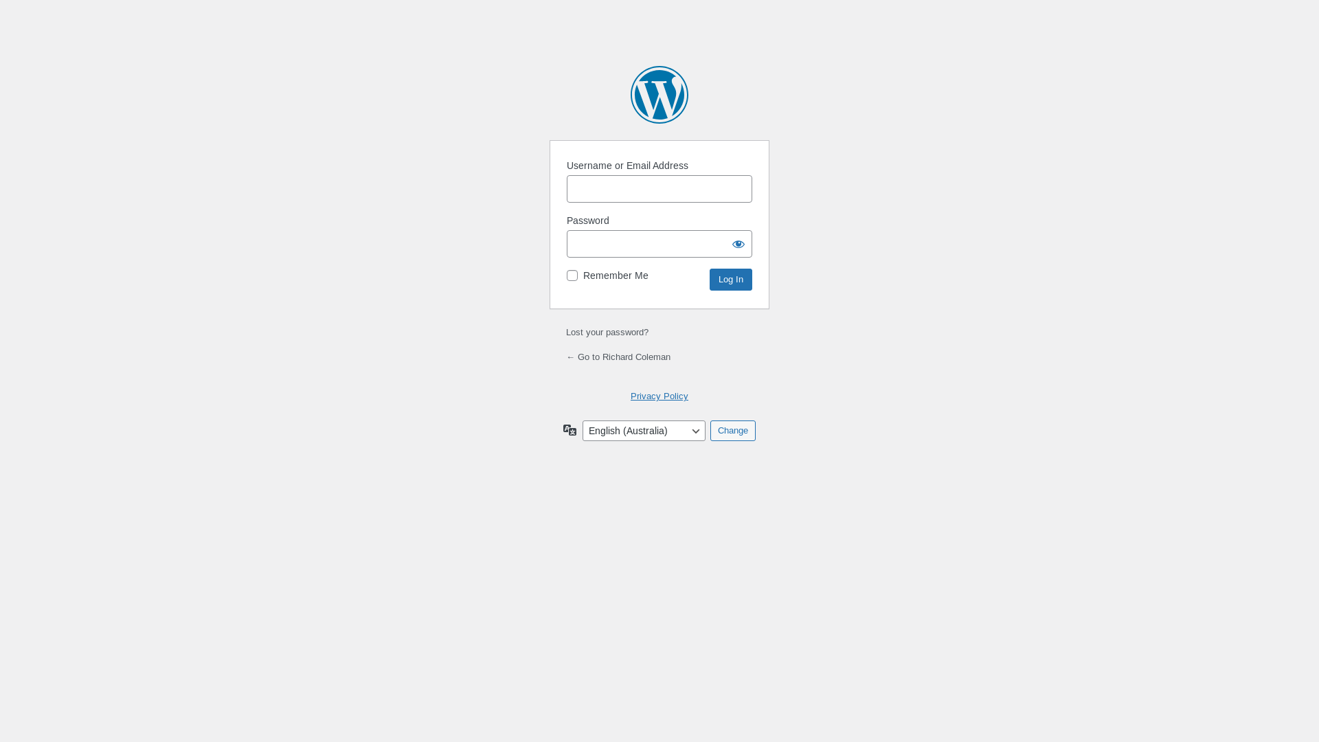website screenshot of https://richardrcoleman.me/
