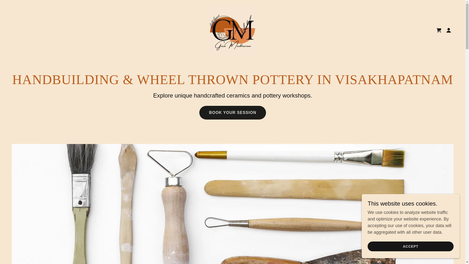 website screenshot of https://gaiamadhuram.in/