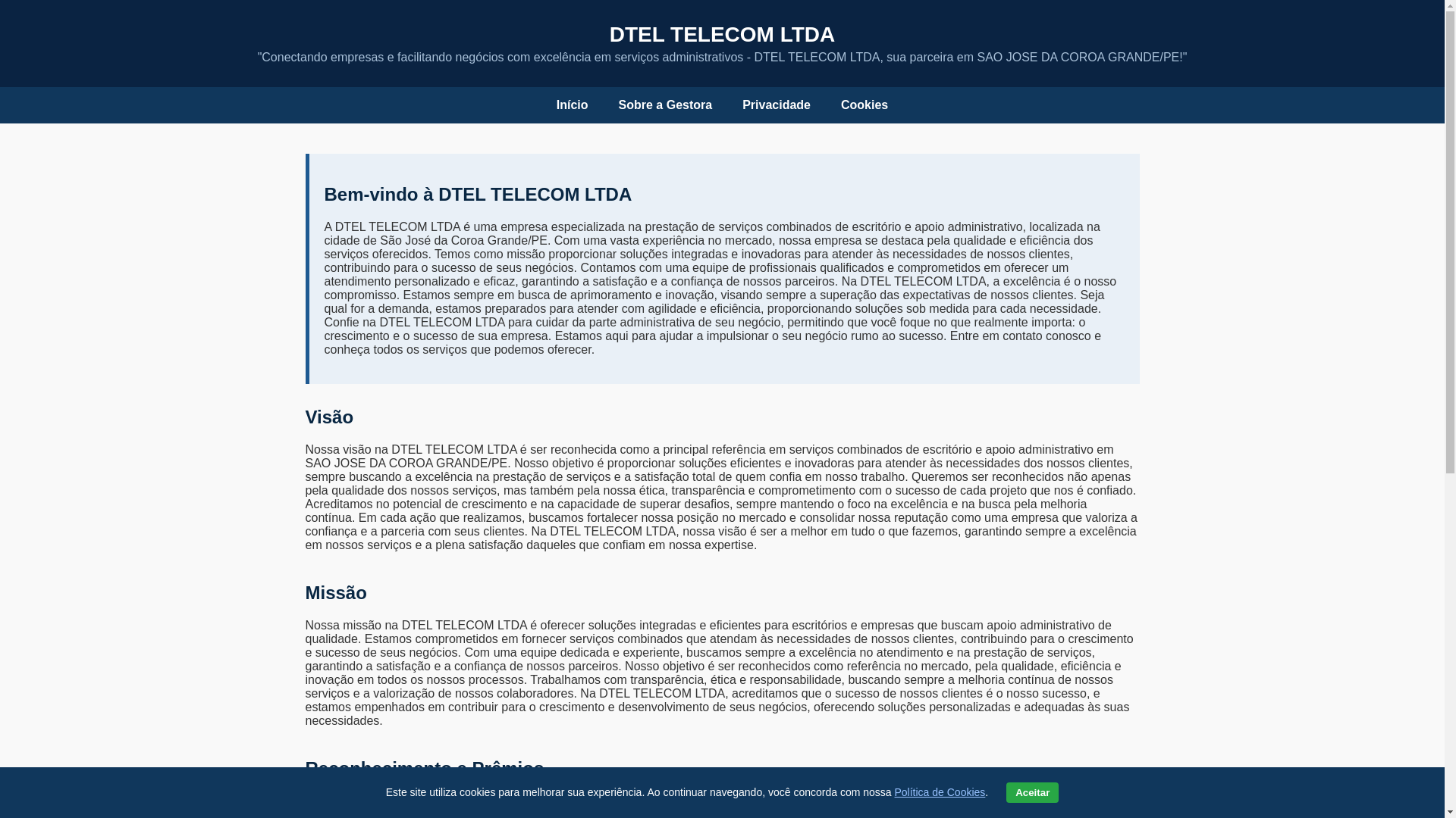 website screenshot of https://dtel.site/