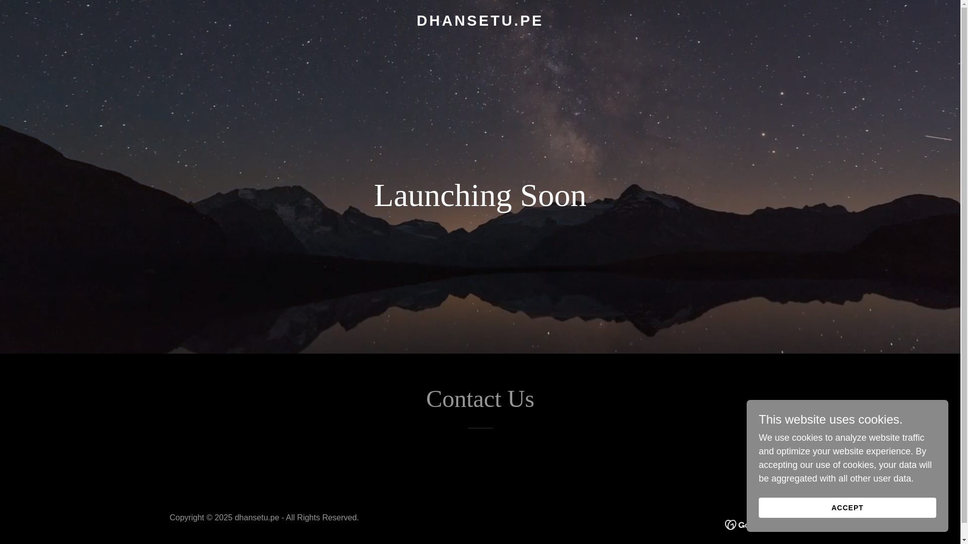 website screenshot of https://dhansetu.pe/