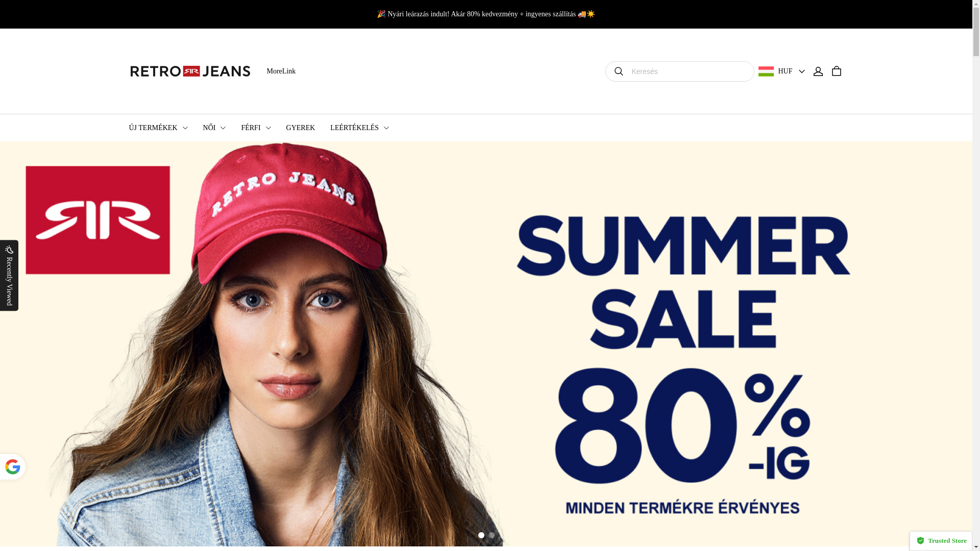 website screenshot of https://retrojeanes.top/