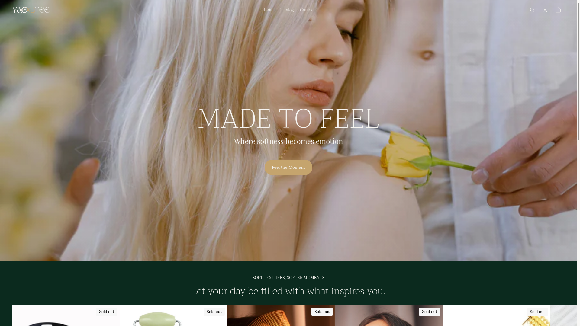 website screenshot of https://yaetee.nl/