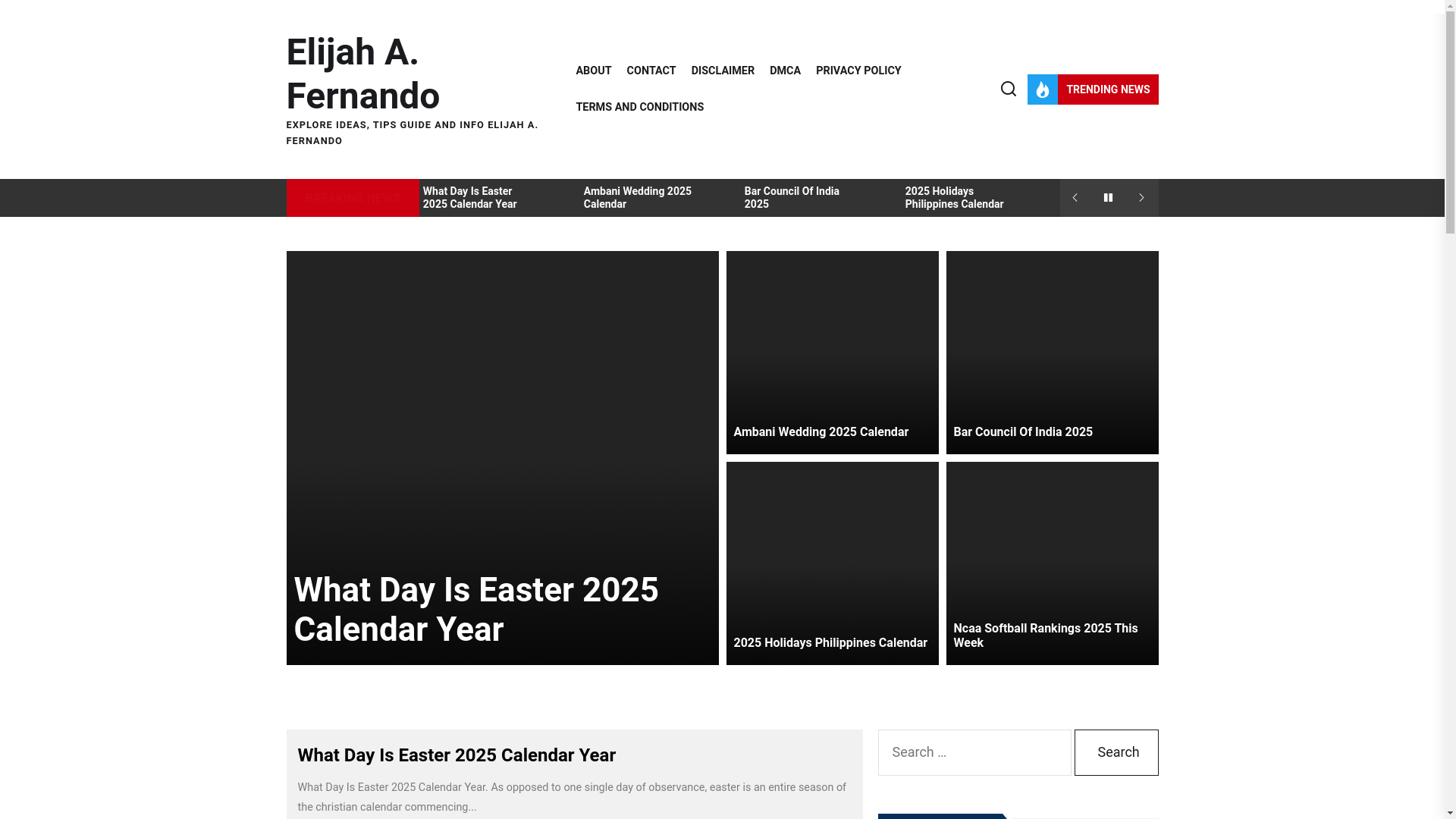 website screenshot of https://elijahafernando.pages.dev/