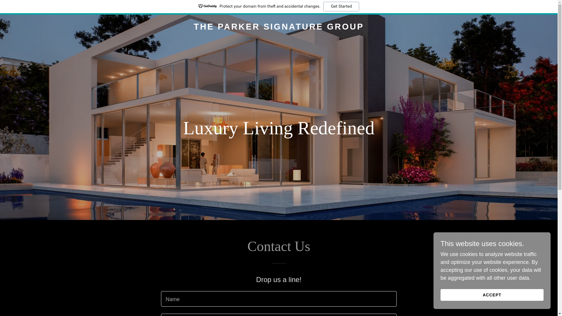 website screenshot of https://theparkersignaturegroup.com/