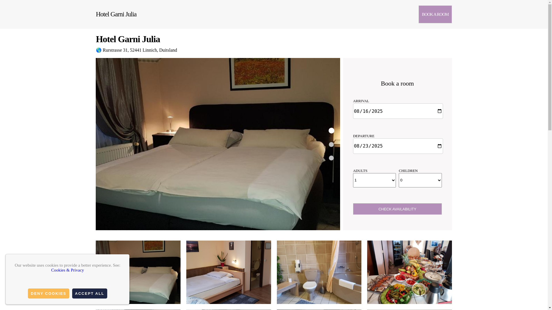 website screenshot of https://hotel-julia.com.es/