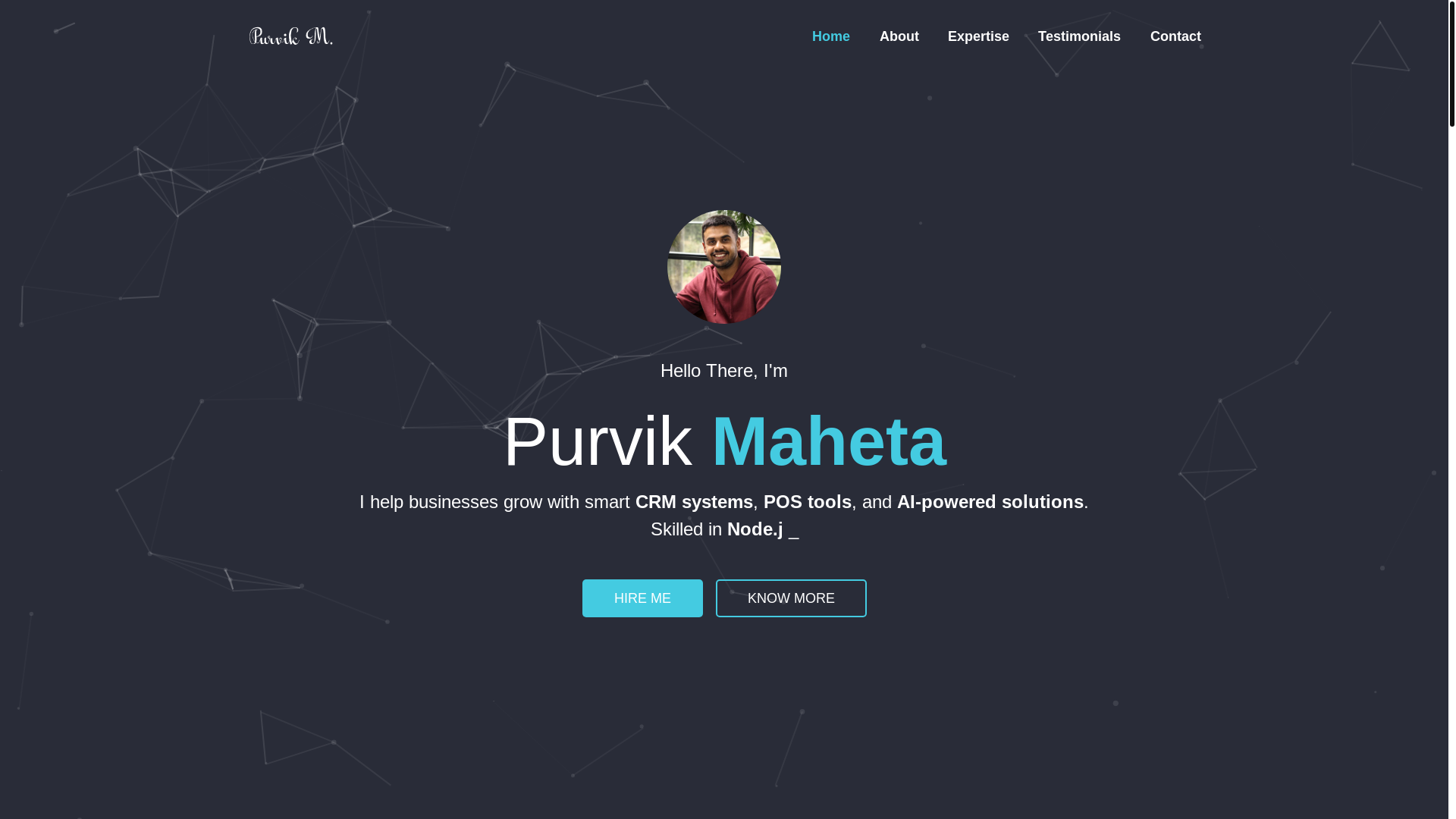 website screenshot of https://purvikmaheta.pages.dev/