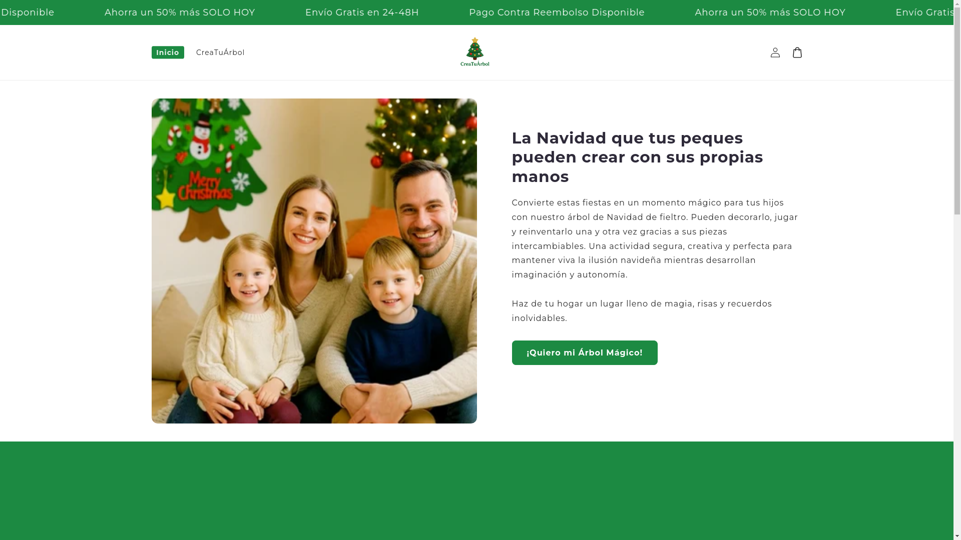 website screenshot of https://creatuarbol.com/